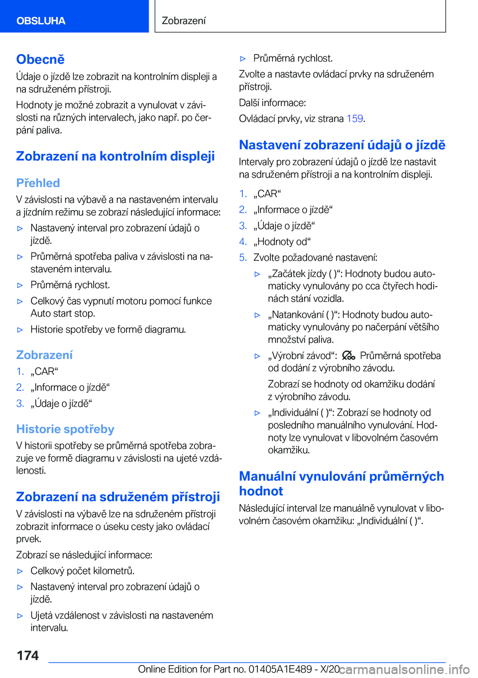 BMW M3 2021  Návod na použití (in Czech) �O�b�e�c�n�ě�