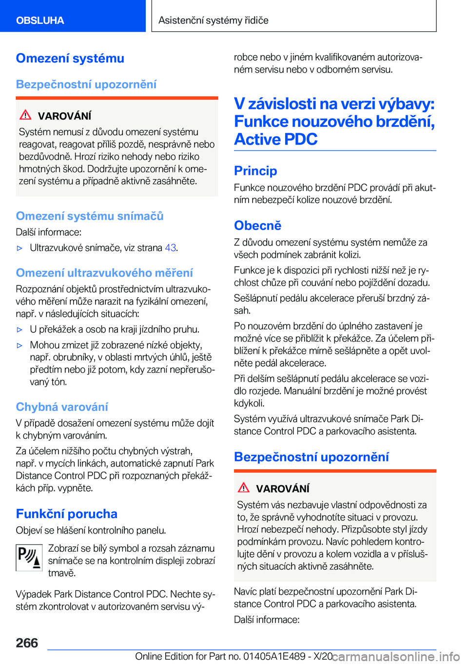 BMW M3 2021  Návod na použití (in Czech) �O�m�e�z�e�n�