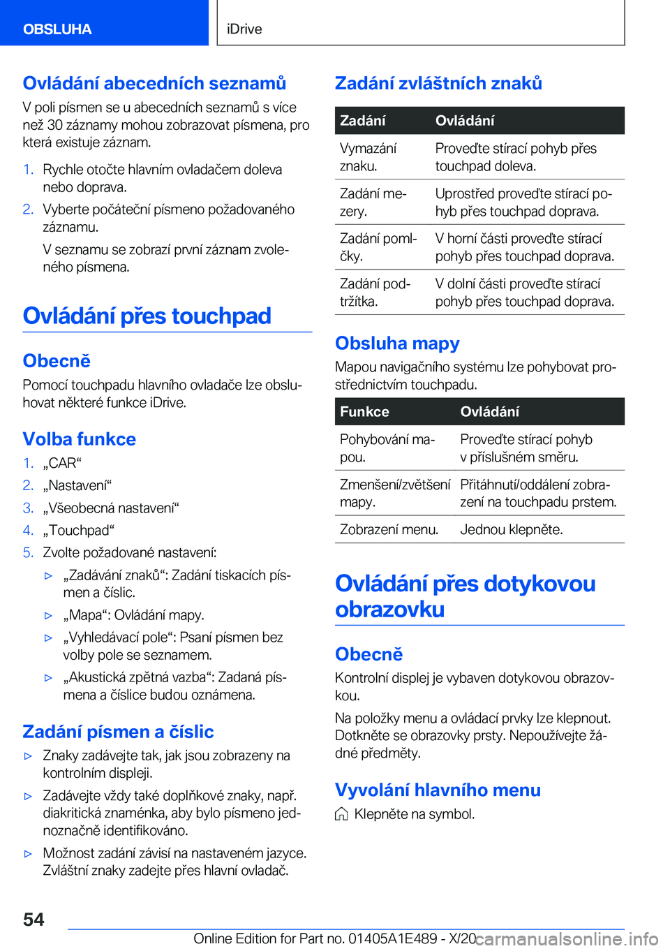 BMW M3 2021  Návod na použití (in Czech) �O�v�l�
