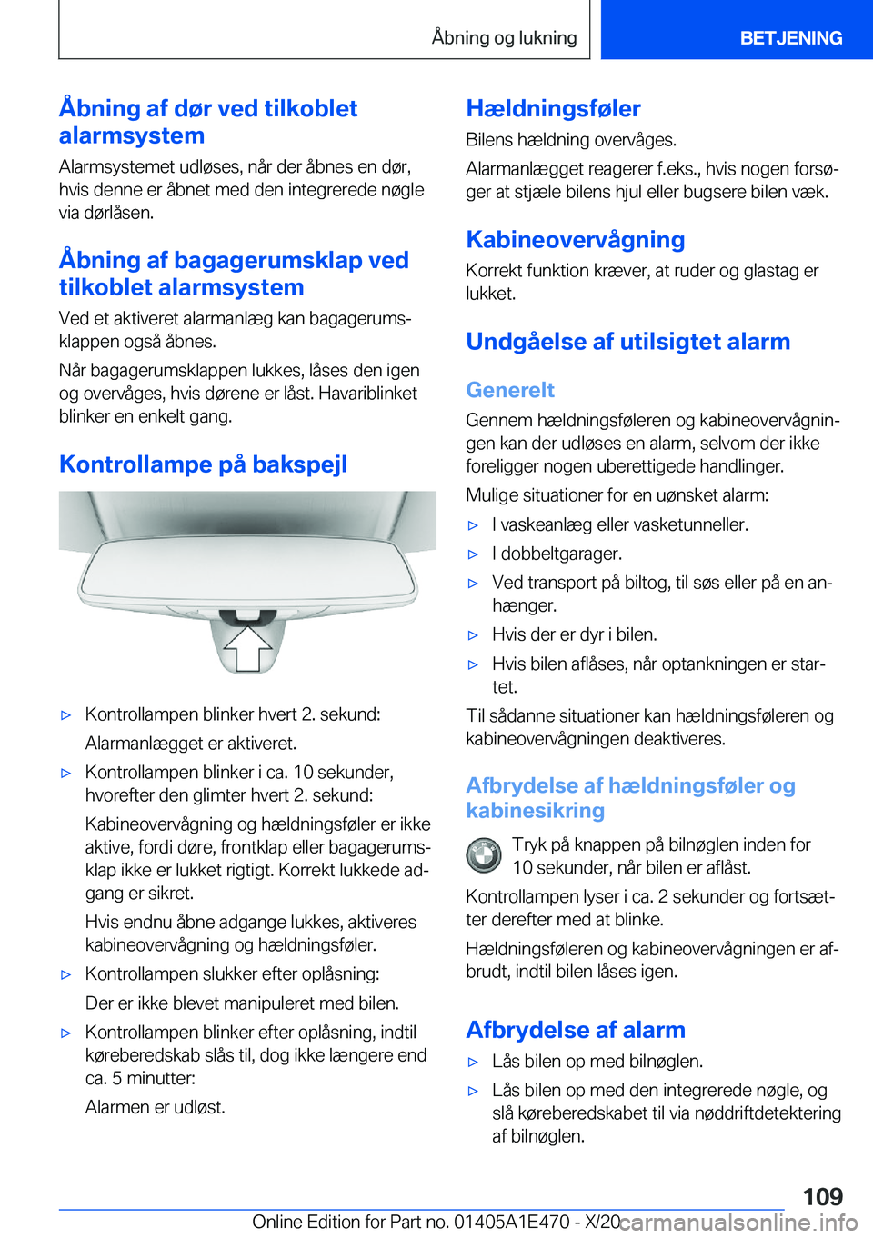 BMW M3 2021  InstruktionsbØger (in Danish) �Å�b�n�i�n�g��a�f��d�