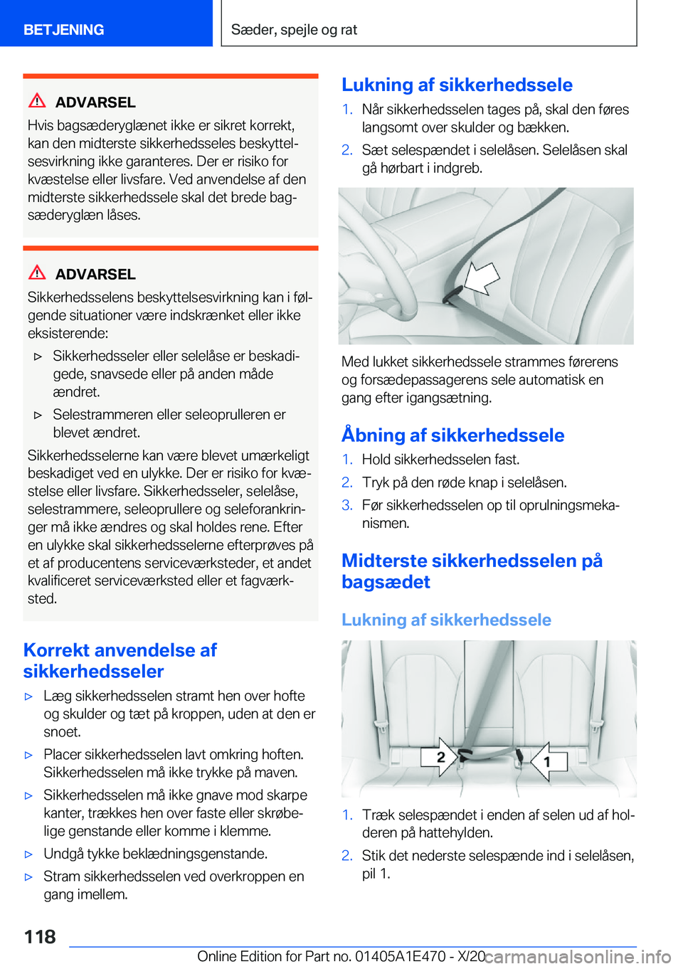 BMW M3 2021  InstruktionsbØger (in Danish) �A�D�V�A�R�S�E�L
�H�v�i�s��b�a�g�s�æ�d�e�r�y�g�l�æ�n�e�t��i�k�k�e��e�r��s�i�k�r�e�t��k�o�r�r�e�k�t�,
�k�a�n��d�e�n��m�i�d�t�e�r�s�t�e��s�i�k�k�e�r�h�e�d�s�s�e�l�e�s��b�e�s�k�y�t�t�e�lj
�s�