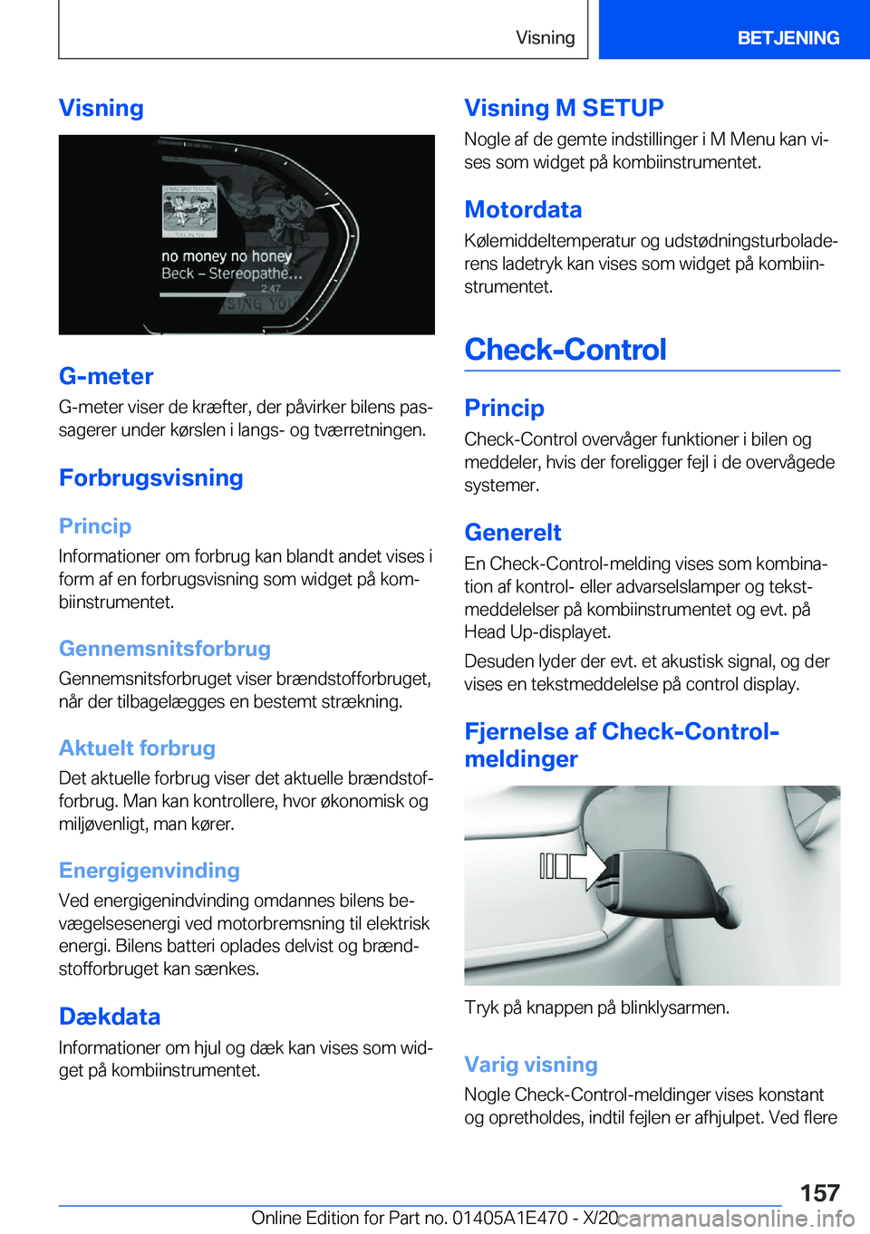 BMW M3 2021  InstruktionsbØger (in Danish) �V�i�s�n�i�n�g
�G�-�m�e�t�e�r
�G�-�m�e�t�e�r��v�i�s�e�r��d�e��k�r�æ�f�t�e�r�,��d�e�r��p�å�v�i�r�k�e�r��b�i�l�e�n�s��p�a�sj
�s�a�g�e�r�e�r��u�n�d�e�r��k�