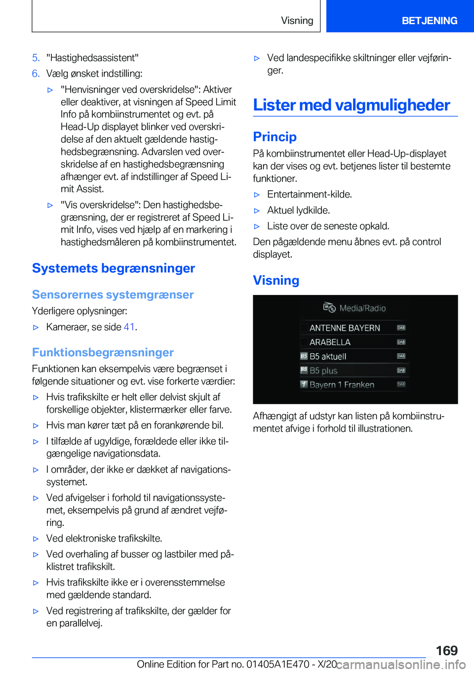 BMW M3 2021  InstruktionsbØger (in Danish) �5�.��H�a�s�t�i�g�h�e�d�s�a�s�s�i�s�t�e�n�t��6�.�V�æ�l�g��