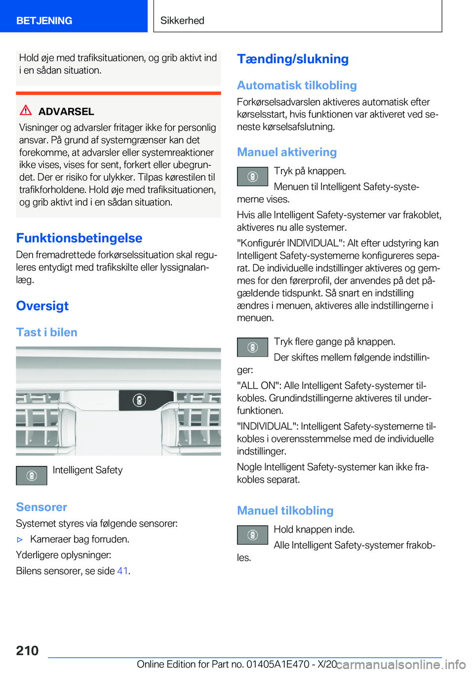BMW M3 2021  InstruktionsbØger (in Danish) �H�o�l�d��