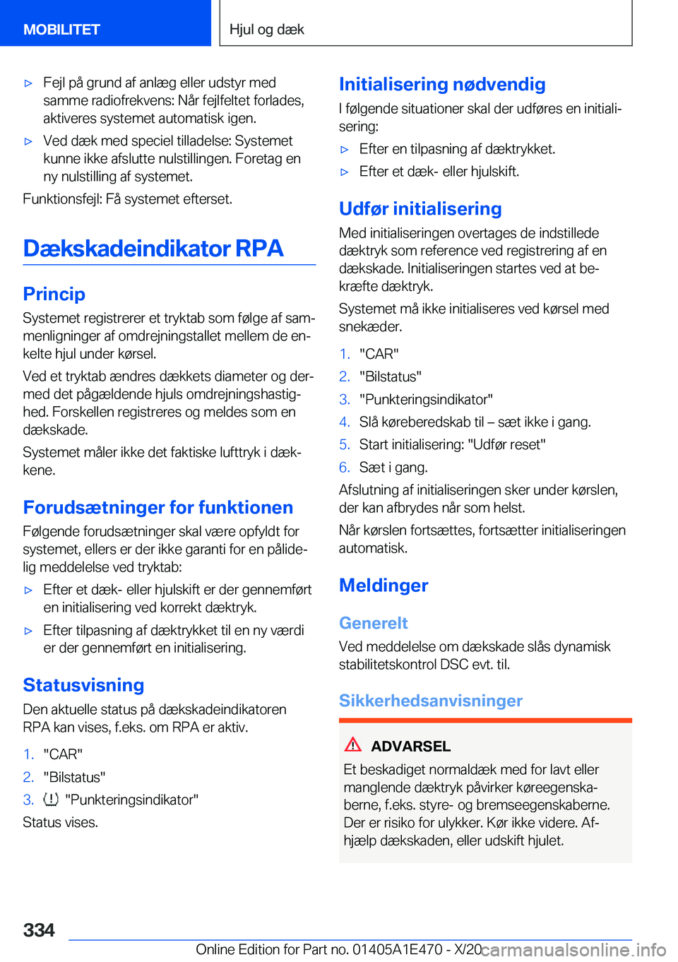 BMW M3 2021  InstruktionsbØger (in Danish) 'x�F�e�j�l��p�å��g�r�u�n�d��a�f��a�n�l�æ�g��e�l�l�e�r��u�d�s�t�y�r��m�e�d�s�a�m�m�e��r�a�d�i�o�f�r�e�k�v�e�n�s�:��N�å�r��f�e�j�l�f�e�l�t�e�t��f�o�r�l�a�d�e�s�,
�a�k�t�i�v�e�r�e�s��s