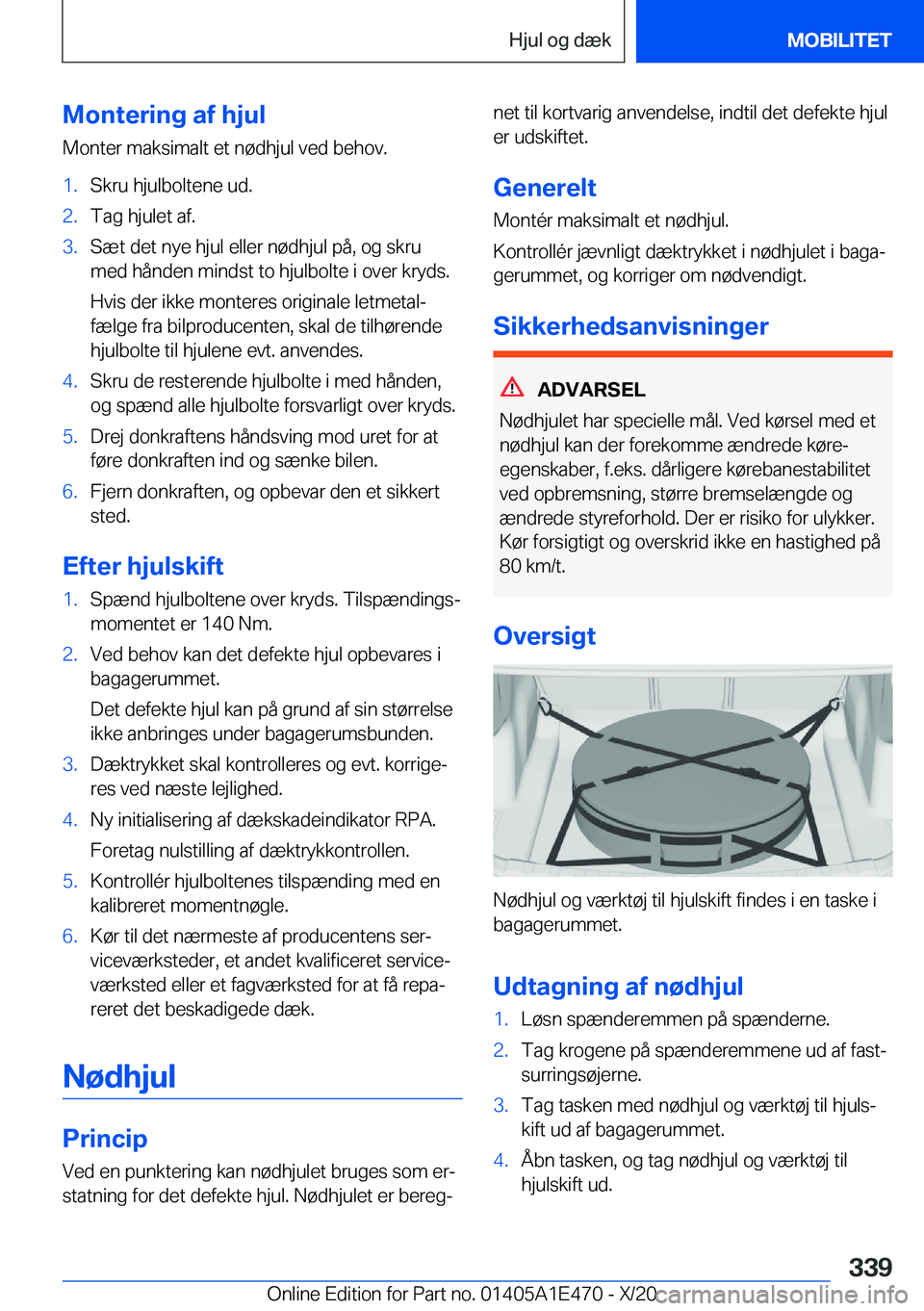 BMW M3 2021  InstruktionsbØger (in Danish) �M�o�n�t�e�r�i�n�g��a�f��h�j�u�l
�M�o�n�t�e�r��m�a�k�s�i�m�a�l�t��e�t��n�