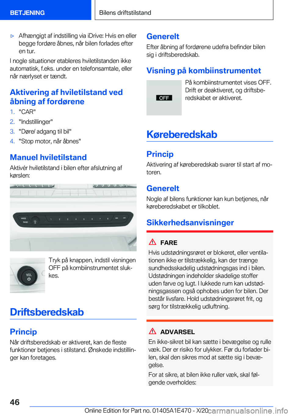 BMW M3 2021  InstruktionsbØger (in Danish) 'x�A�f�h�æ�n�g�i�g�t��a�f��i�n�d�s�t�i�l�l�i�n�g��v�i�a��i�D�r�i�v�e�:��H�v�i�s��e�n��e�l�l�e�r�b�e�g�g�e��f�o�r�d�