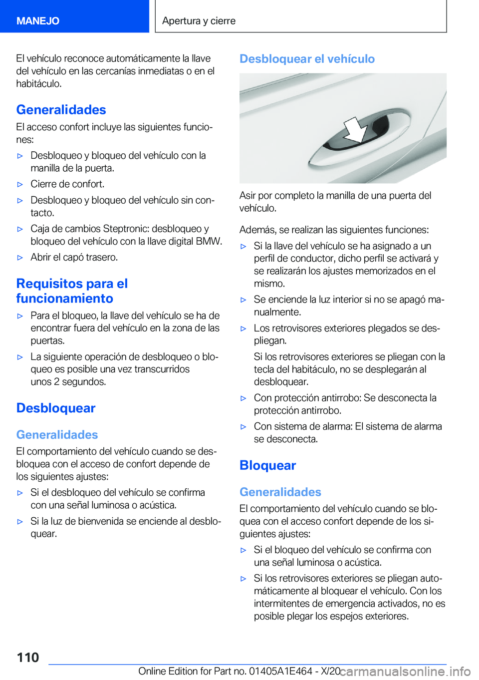 BMW M3 2021  Manuales de Empleo (in Spanish) �E�l��v�e�h�