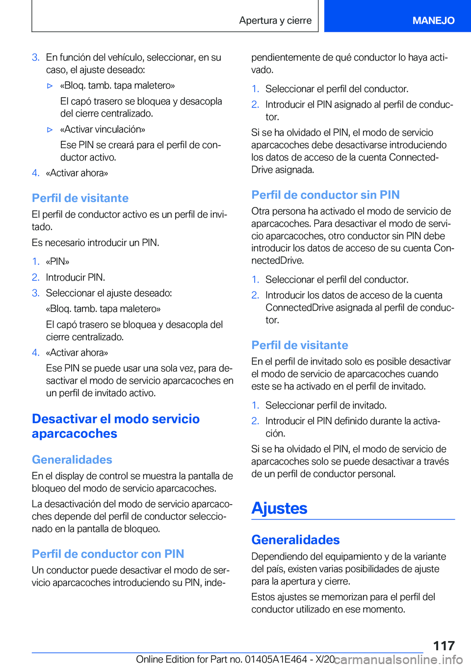 BMW M3 2021  Manuales de Empleo (in Spanish) �3�.�E�n��f�u�n�c�i�