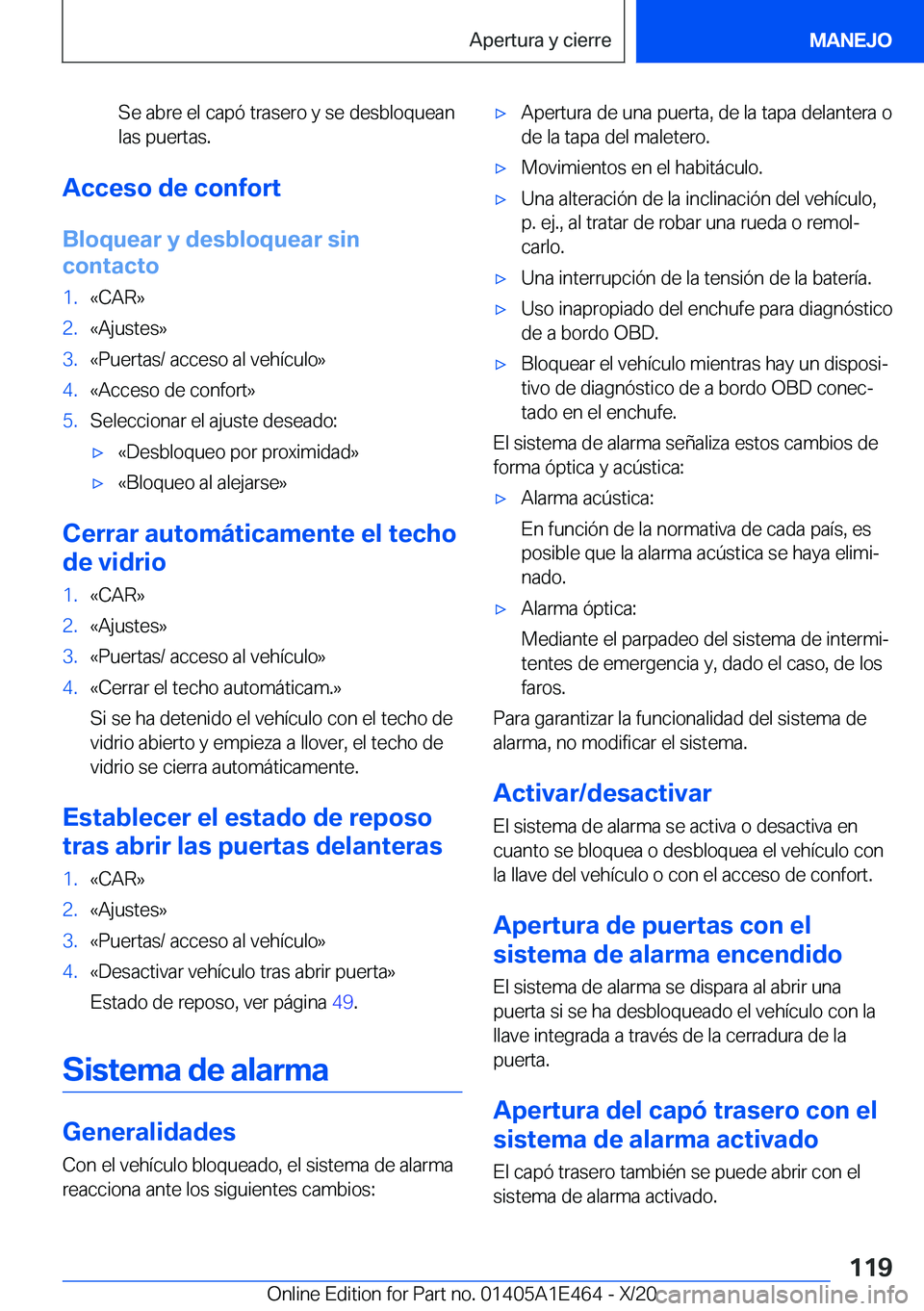 BMW M3 2021  Manuales de Empleo (in Spanish) �S�e��a�b�r�e��e�l��c�a�p�