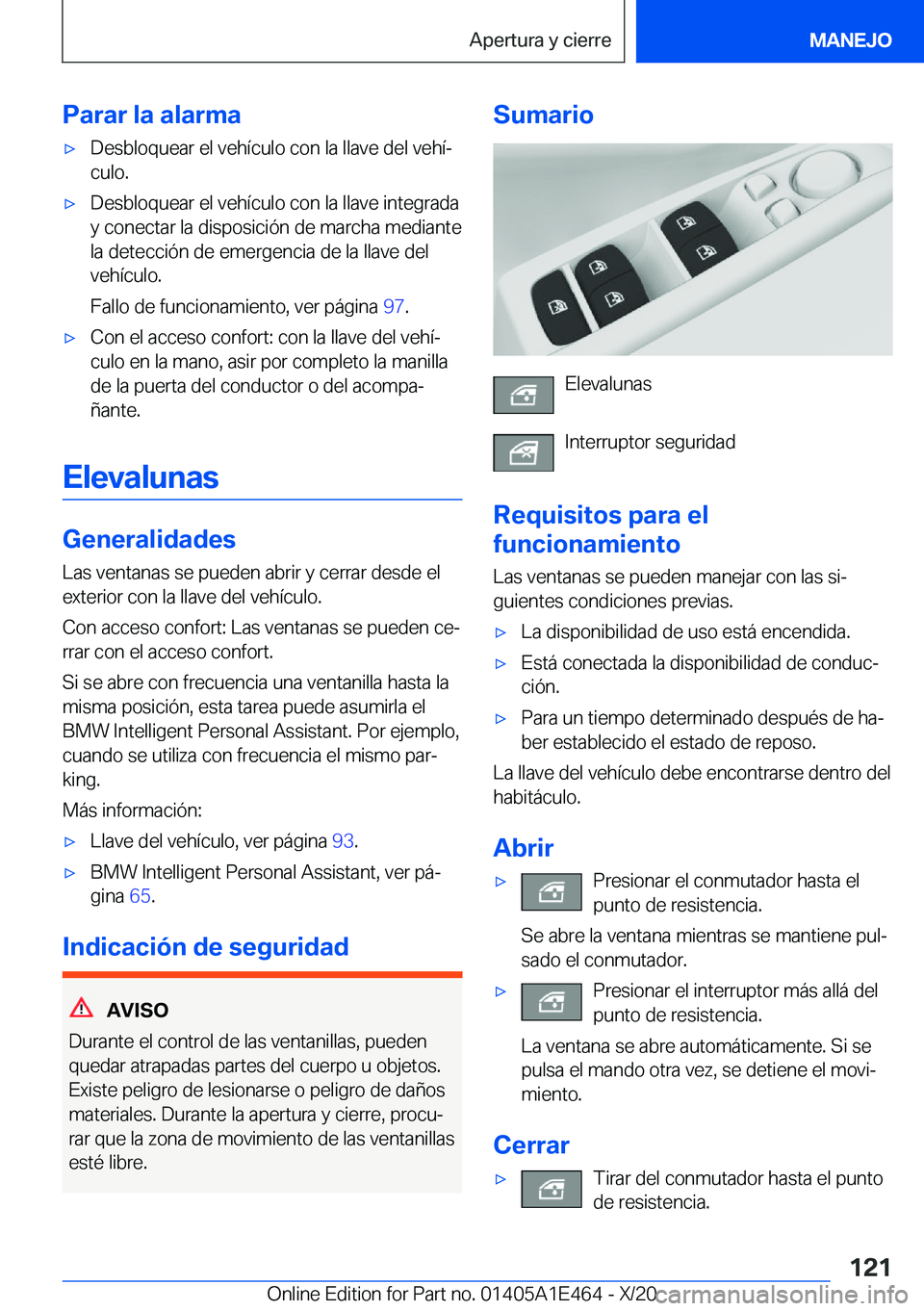 BMW M3 2021  Manuales de Empleo (in Spanish) �P�a�r�a�r��l�a��a�l�a�r�m�ax�D�e�s�b�l�o�q�u�e�a�r��e�l��v�e�h�