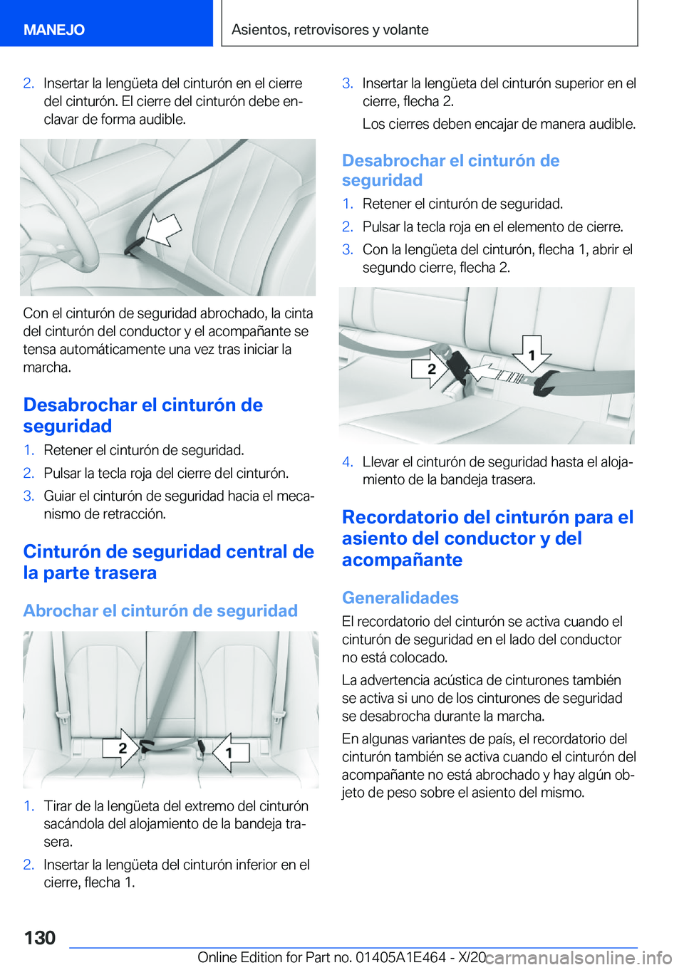 BMW M3 2021  Manuales de Empleo (in Spanish) �2�.�I�n�s�e�r�t�a�r��l�a��l�e�n�g�