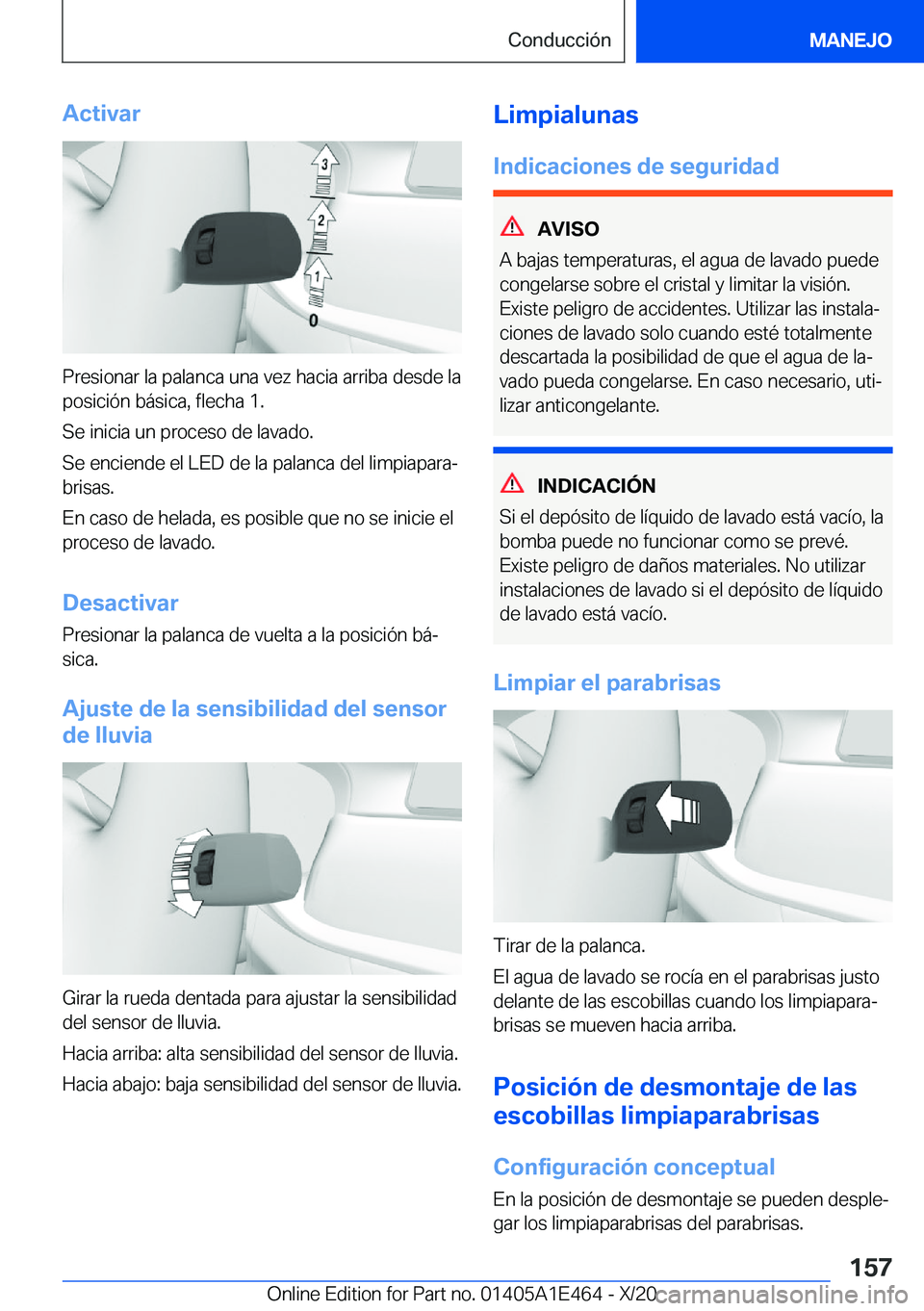 BMW M3 2021  Manuales de Empleo (in Spanish) �A�c�t�i�v�a�r
�P�r�e�s�i�o�n�a�r��l�a��p�a�l�a�n�c�a��u�n�a��v�e�z��h�a�c�i�a��a�r�r�i�b�a��d�e�s�d�e��l�a�p�o�s�i�c�i�