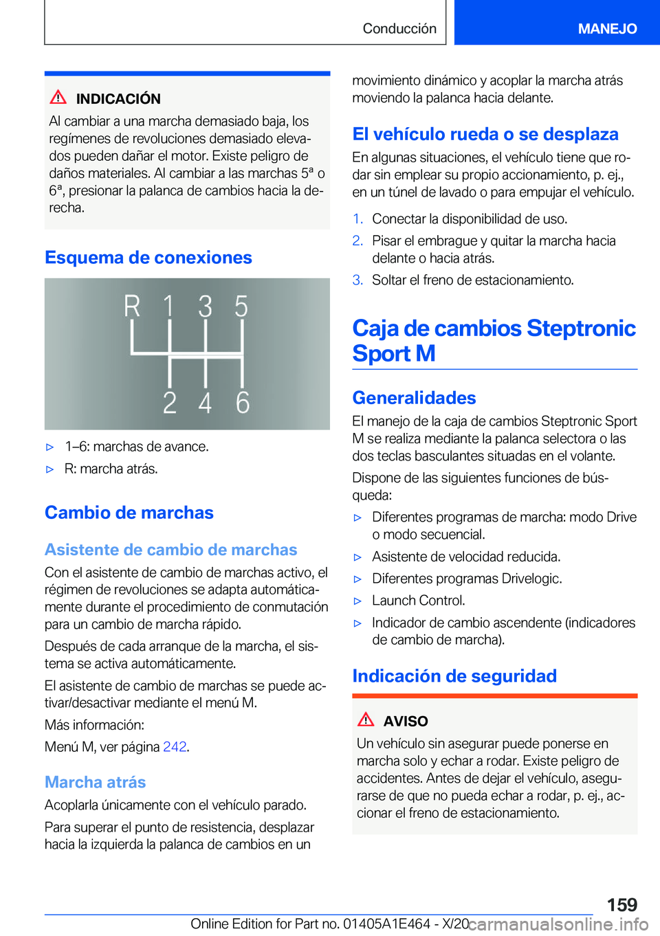 BMW M3 2021  Manuales de Empleo (in Spanish) �I�N�D�I�C�A�C�I�