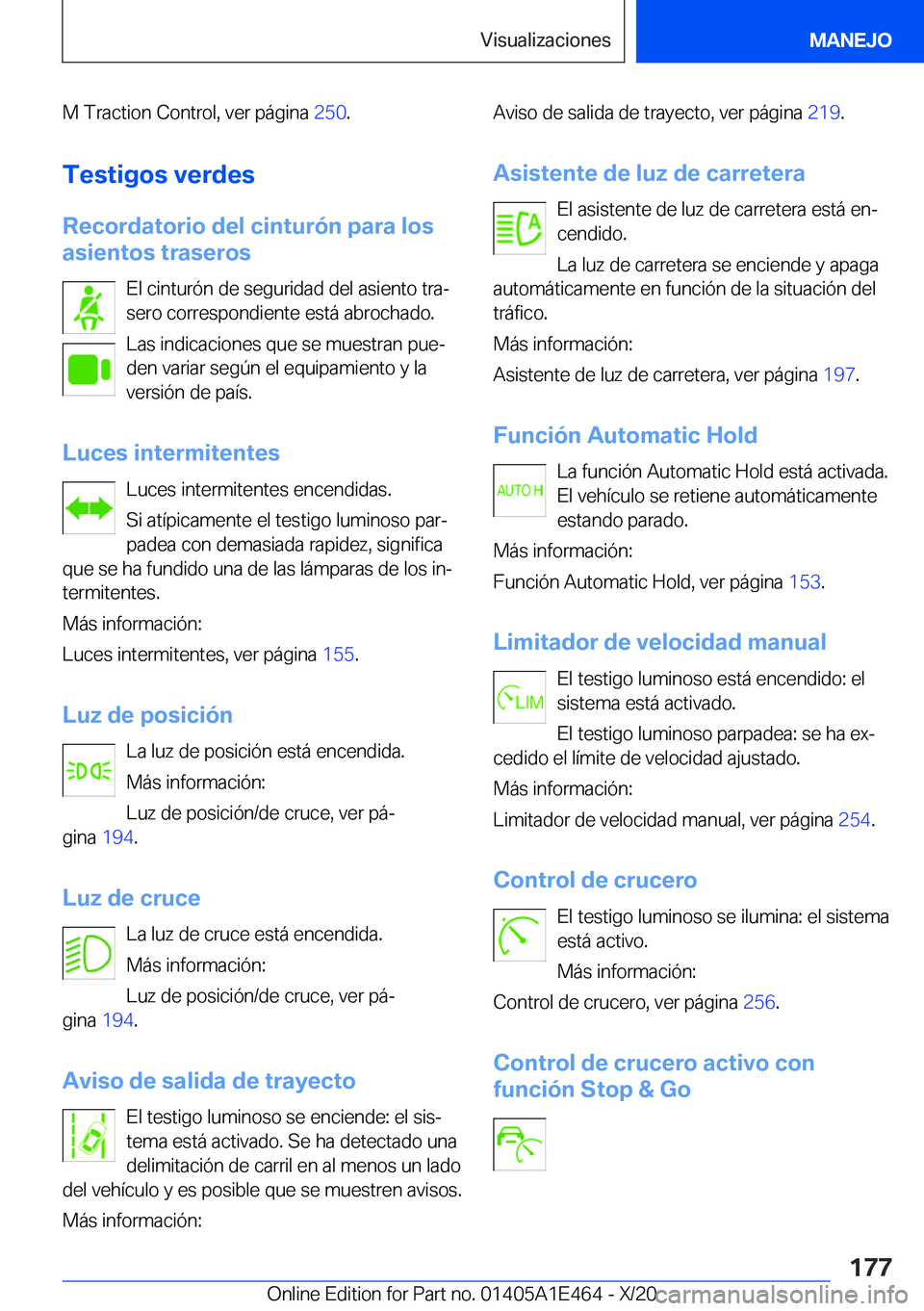 BMW M3 2021  Manuales de Empleo (in Spanish) �M��T�r�a�c�t�i�o�n��C�o�n�t�r�o�l�,��v�e�r��p�