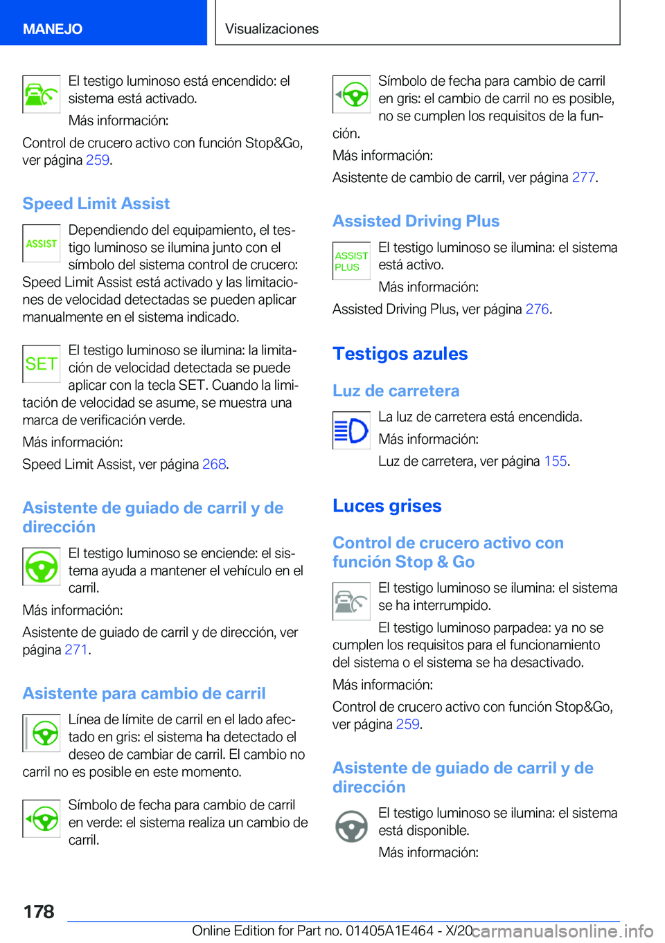 BMW M3 2021  Manuales de Empleo (in Spanish) �E�l��t�e�s�t�i�g�o��l�u�m�i�n�o�s�o��e�s�t�