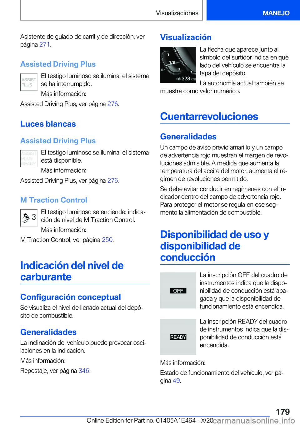 BMW M3 2021  Manuales de Empleo (in Spanish) �A�s�i�s�t�e�n�t�e��d�e��g�u�i�a�d�o��d�e��c�a�r�r�i�l��y��d�e��d�i�r�e�c�c�i�