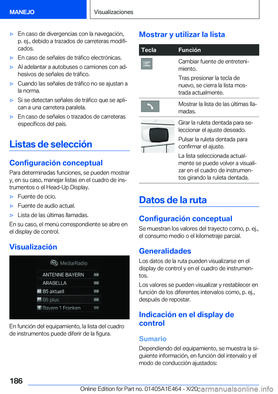 BMW M3 2021  Manuales de Empleo (in Spanish) x�E�n��c�a�s�o��d�e��d�i�v�e�r�g�e�n�c�i�a�s��c�o�n��l�a��n�a�v�e�g�a�c�i�