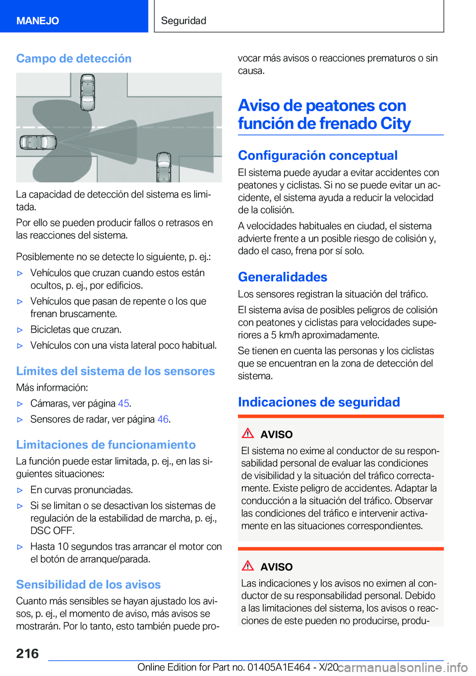 BMW M3 2021  Manuales de Empleo (in Spanish) �C�a�m�p�o��d�e��d�e�t�e�c�c�i�