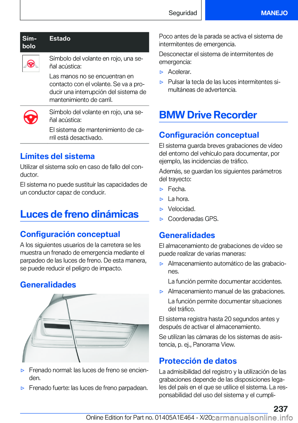 BMW M3 2021  Manuales de Empleo (in Spanish) �S�