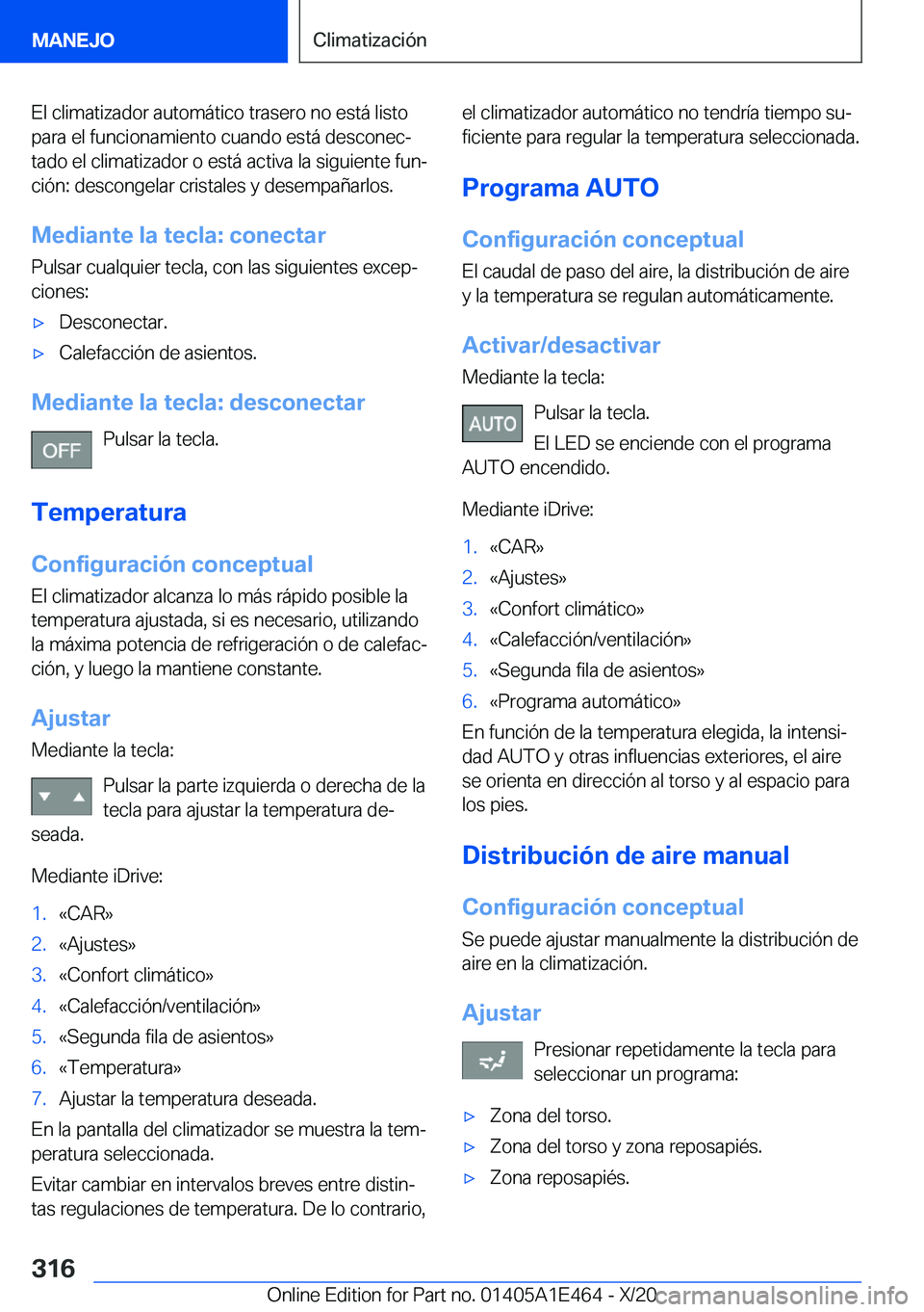 BMW M3 2021  Manuales de Empleo (in Spanish) �E�l��c�l�i�m�a�t�i�z�a�d�o�r��a�u�t�o�m�