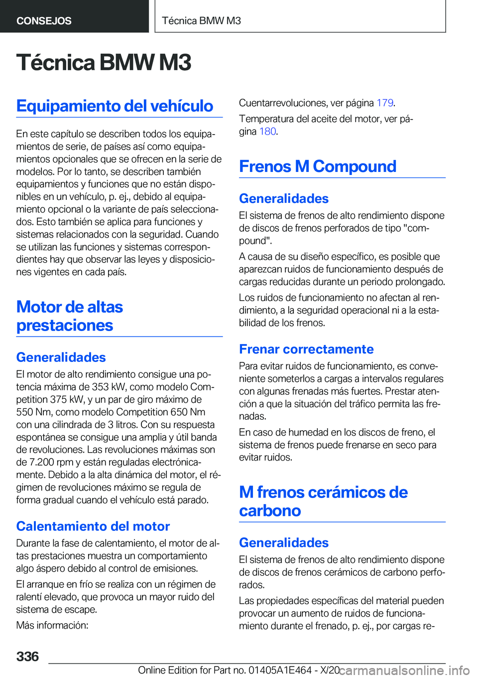 BMW M3 2021  Manuales de Empleo (in Spanish) �T�
