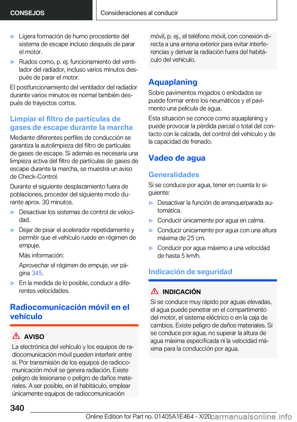 BMW M3 2021  Manuales de Empleo (in Spanish) x�L�i�g�e�r�a��f�o�r�m�a�c�i�