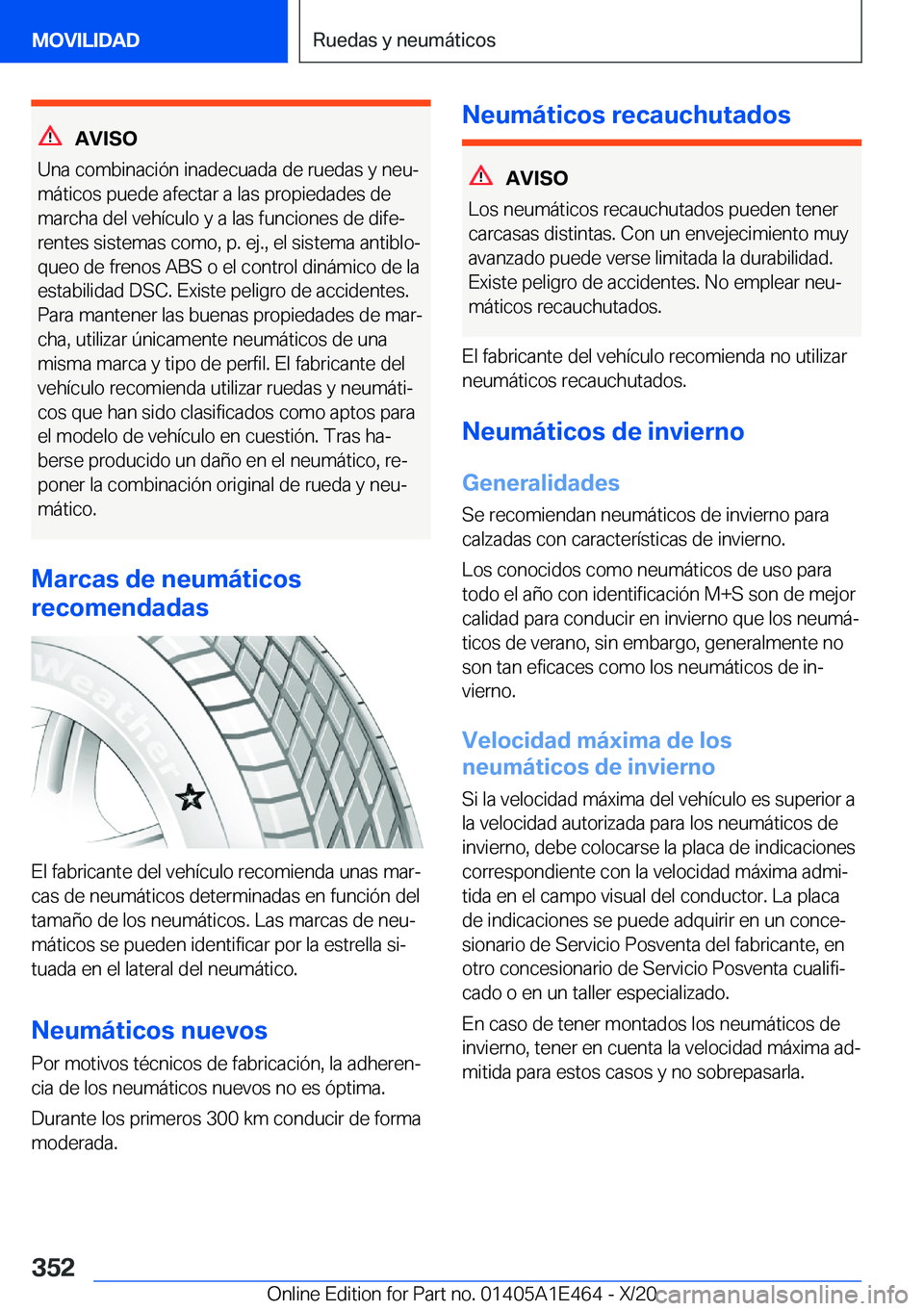 BMW M3 2021  Manuales de Empleo (in Spanish) �A�V�I�S�O
�U�n�a��c�o�m�b�i�n�a�c�i�