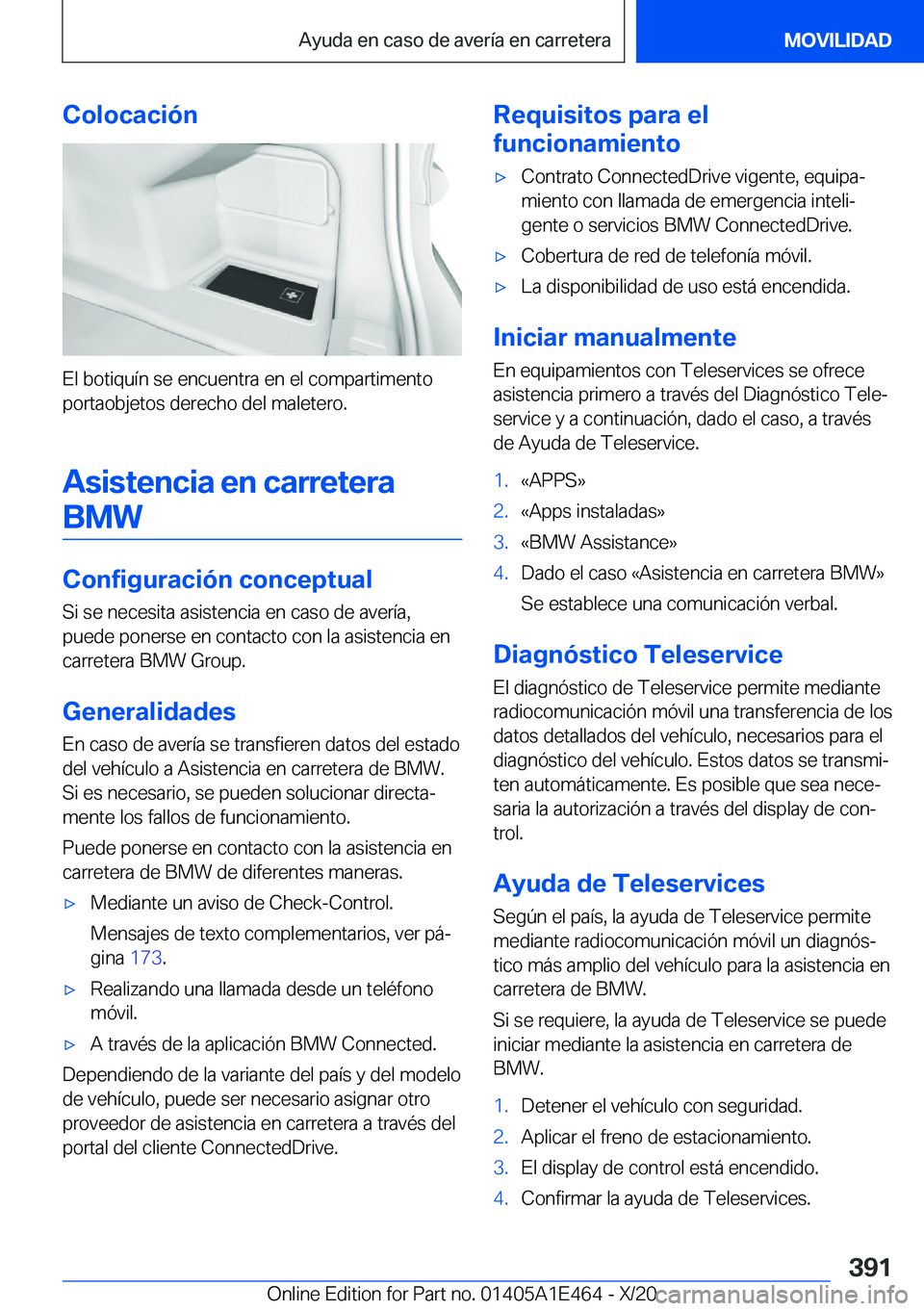 BMW M3 2021  Manuales de Empleo (in Spanish) �C�o�l�o�c�a�c�i�