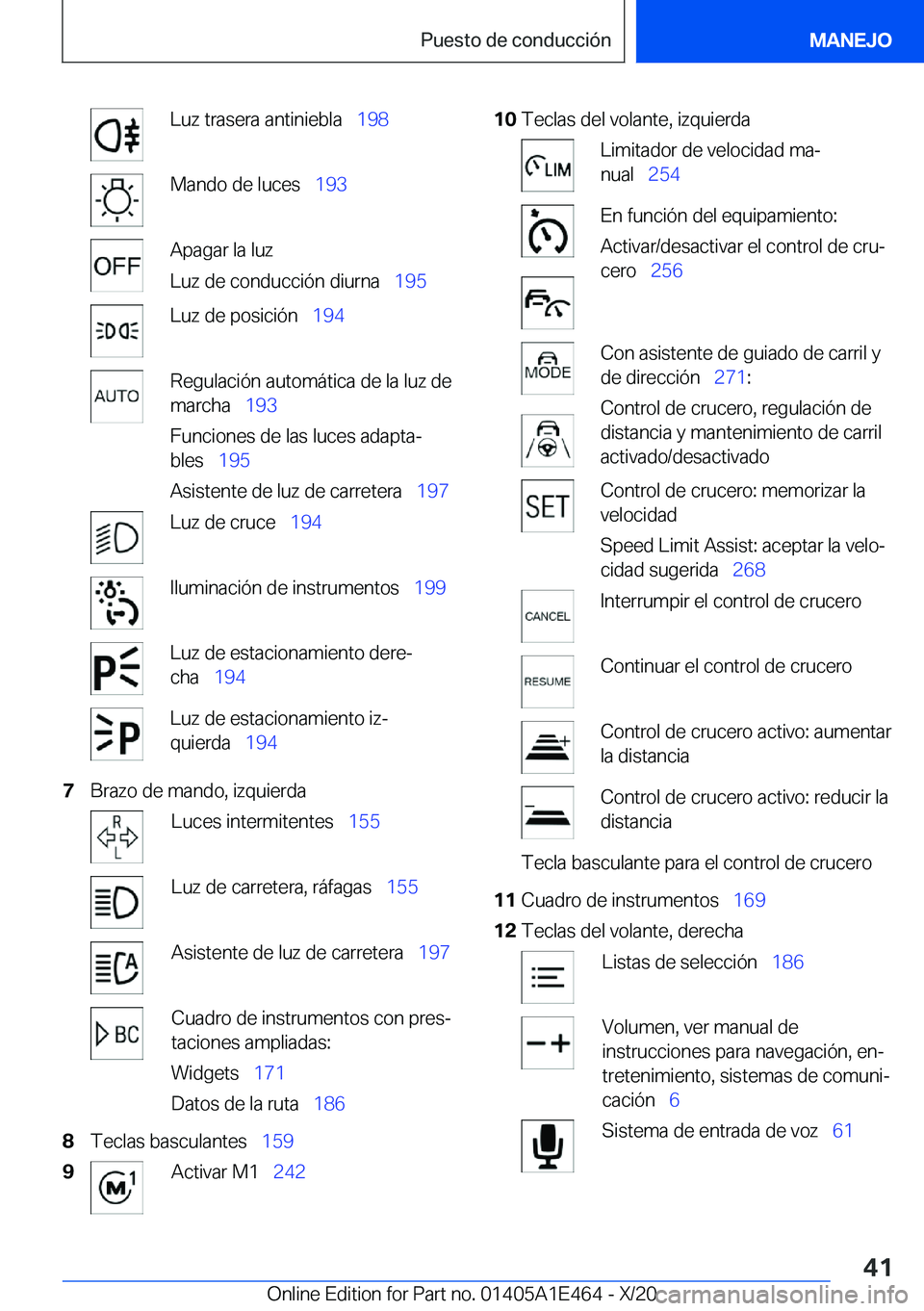 BMW M3 2021  Manuales de Empleo (in Spanish) �L�u�z��t�r�a�s�e�r�a��a�n�t�i�n�i�e�b�l�a\_�1�9�8�M�a�n�d�o��d�e��l�u�c�e�s\_�1�9�3�A�p�a�g�a�r��l�a��l�u�z
�L�u�z��d�e��c�o�n�d�u�c�c�i�