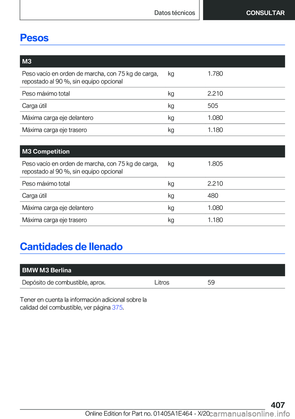 BMW M3 2021  Manuales de Empleo (in Spanish) �P�e�s�o�s
�
�M�3�P�e�s�o��v�a�c�