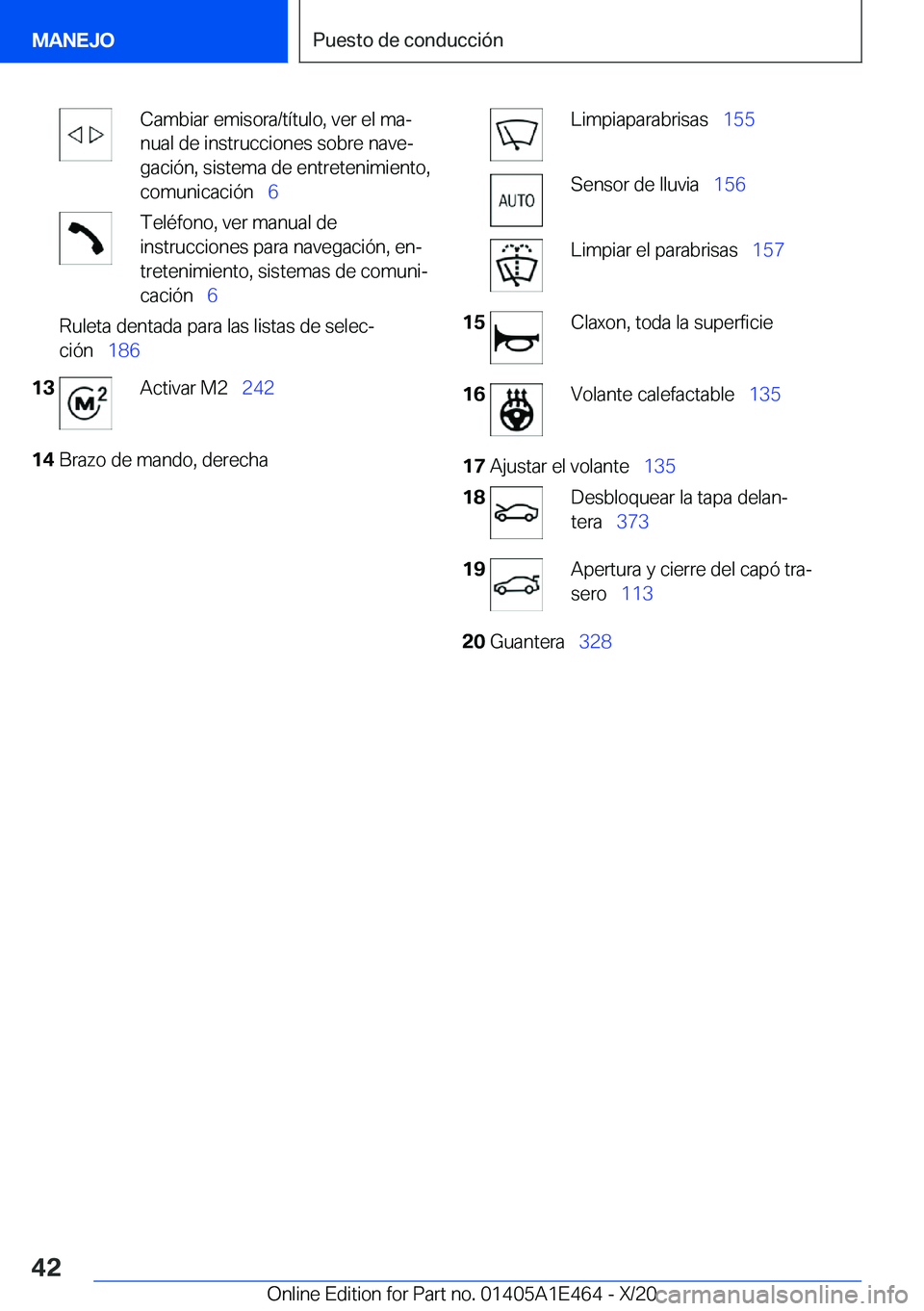 BMW M3 2021  Manuales de Empleo (in Spanish) �C�a�m�b�i�a�r��e�m�i�s�o�r�a�/�t�