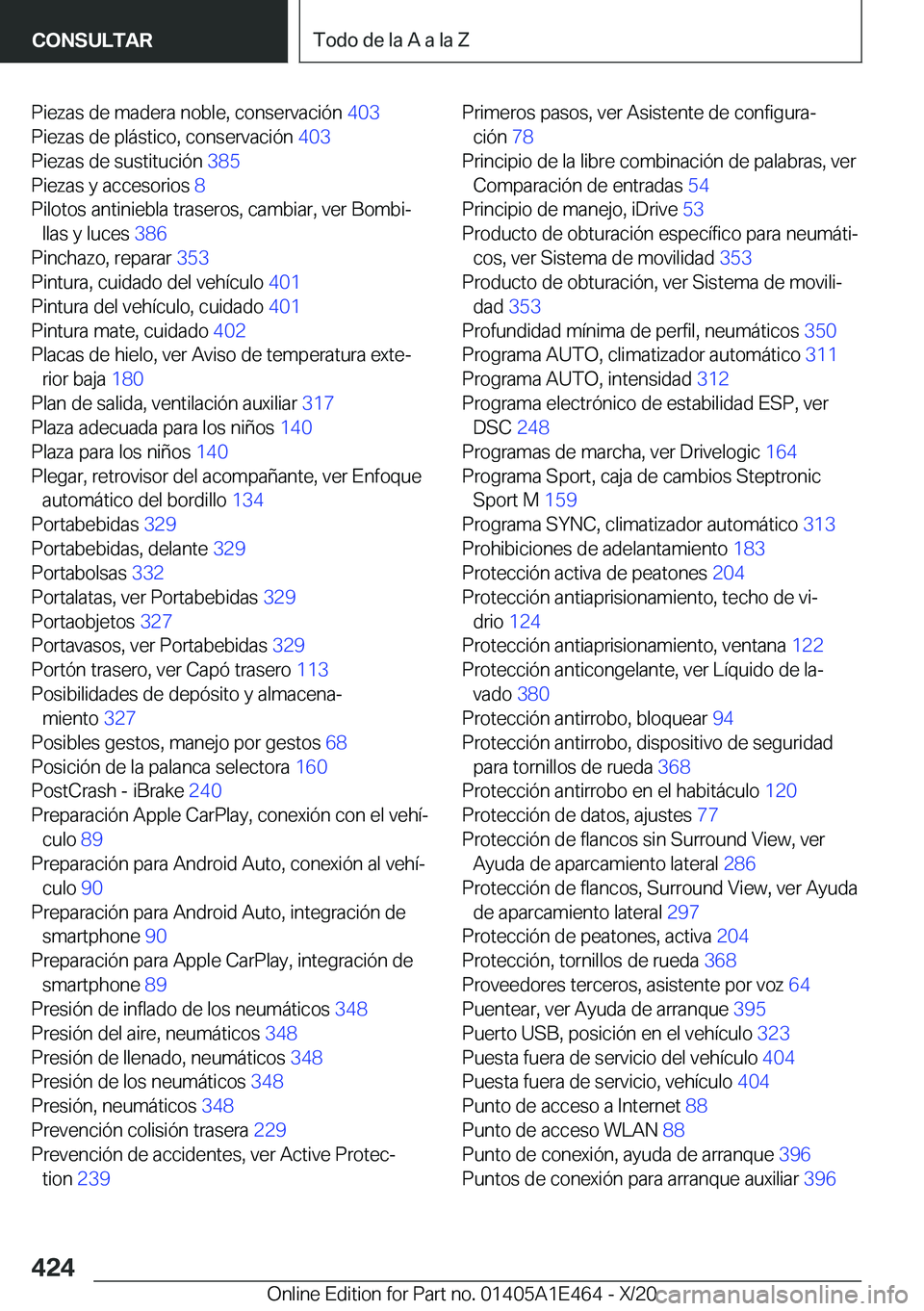 BMW M3 2021  Manuales de Empleo (in Spanish) �P�i�e�z�a�s��d�e��m�a�d�e�r�a��n�o�b�l�e�,��c�o�n�s�e�r�v�a�c�i�