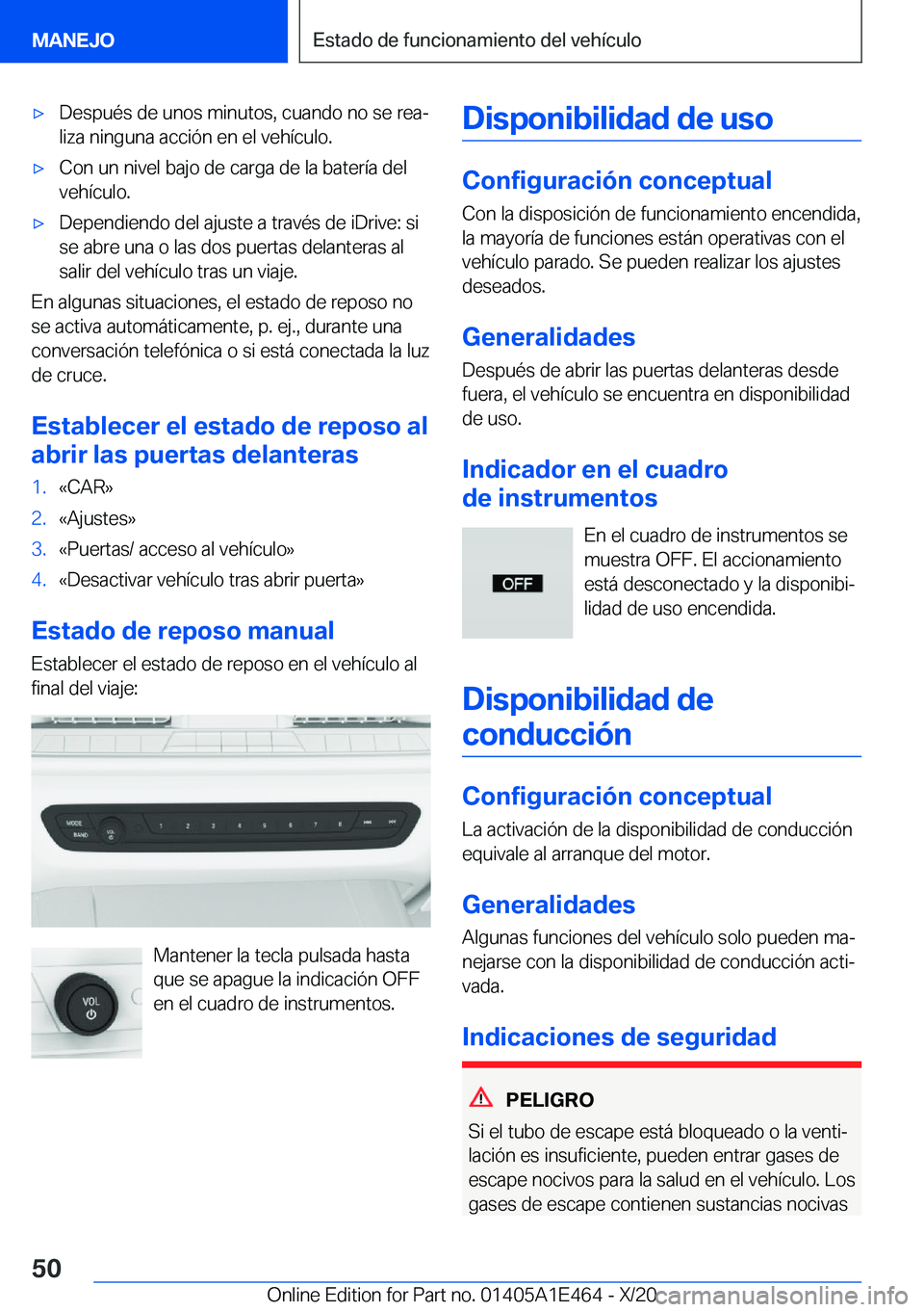 BMW M3 2021  Manuales de Empleo (in Spanish) x�D�e�s�p�u�