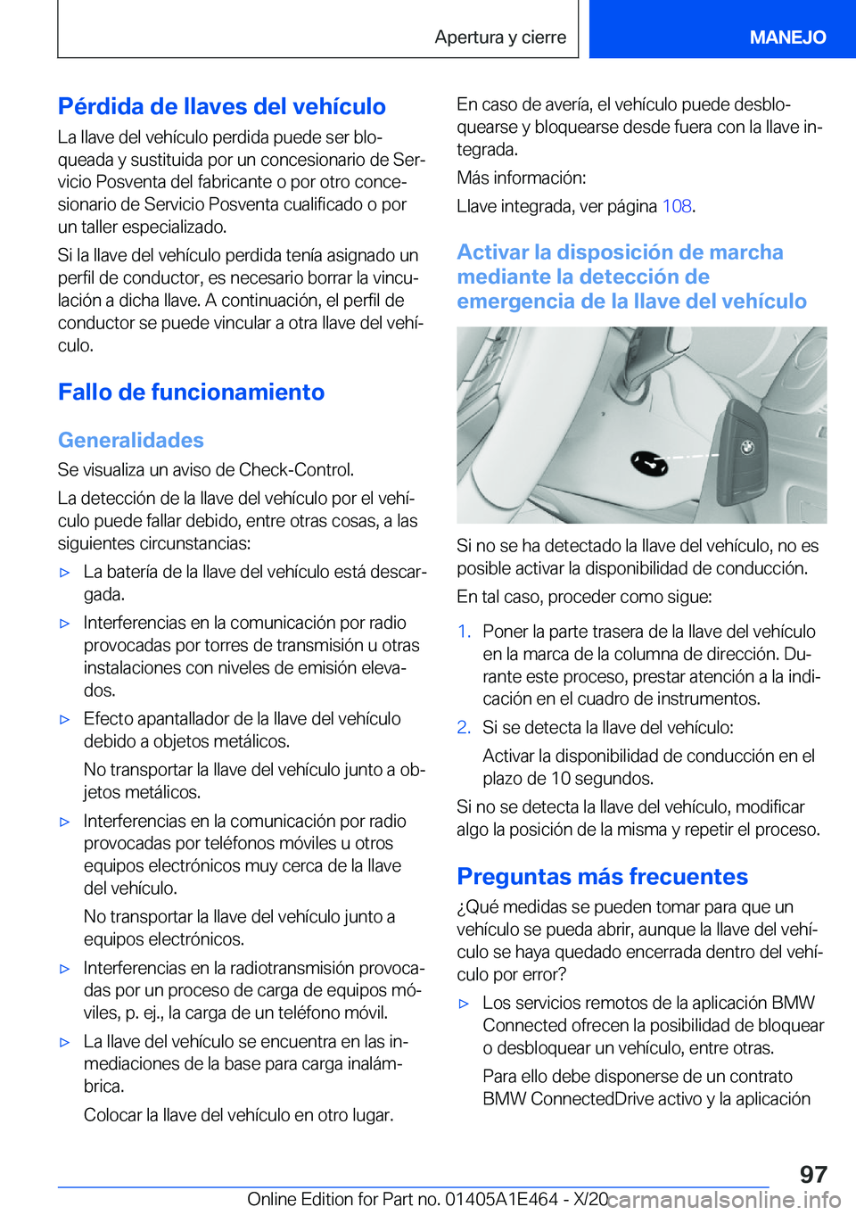 BMW M3 2021  Manuales de Empleo (in Spanish) �P�