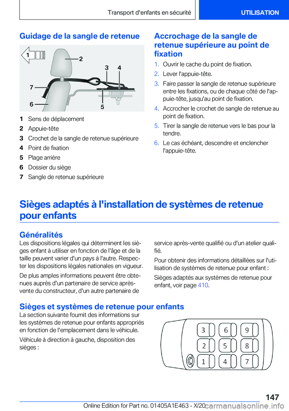 BMW M3 2021  Notices Demploi (in French) �G�u�i�d�a�g�e��d�e��l�a��s�a�n�g�l�e��d�e��r�e�t�e�n�u�e�1�S�e�n�s��d�e��d�é�p�l�a�c�e�m�e�n�t�2�A�p�p�u�i�e�-�t�ê�t�e�3�C�r�o�c�h�e�t��d�e��l�a��s�a�n�g�l�e��d�e��r�e�t�e�n�u�e��s�u�p