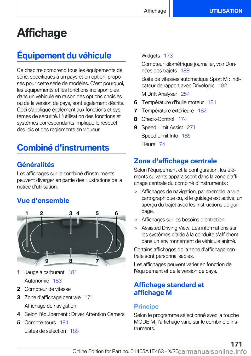 BMW M3 2021  Notices Demploi (in French) �A�f�f�i�c�h�a�g�e�