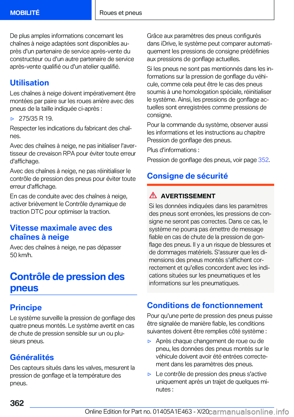 BMW M3 2021  Notices Demploi (in French) �D�e��p�l�u�s��a�m�p�l�e�s��i�n�f�o�r�m�a�t�i�o�n�s��c�o�n�c�e�r�n�a�n�t��l�e�s�c�h�a�