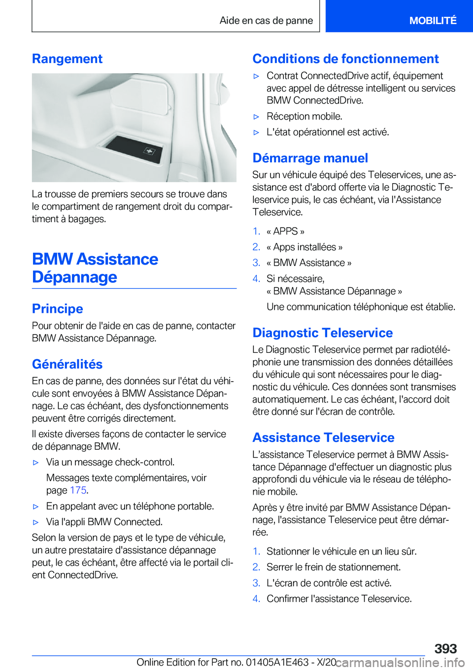 BMW M3 2021  Notices Demploi (in French) �R�a�n�g�e�m�e�n�t
�L�a��t�r�o�u�s�s�e��d�e��p�r�e�m�i�e�r�s��s�e�c�o�u�r�s��s�e��t�r�o�u�v�e��d�a�n�s�l�e��c�o�m�p�a�r�t�i�m�e�n�t��d�e��r�a�n�g�e�m�e�n�t��d�r�o�i�t��d�u��c�o�m�p�a�rj
