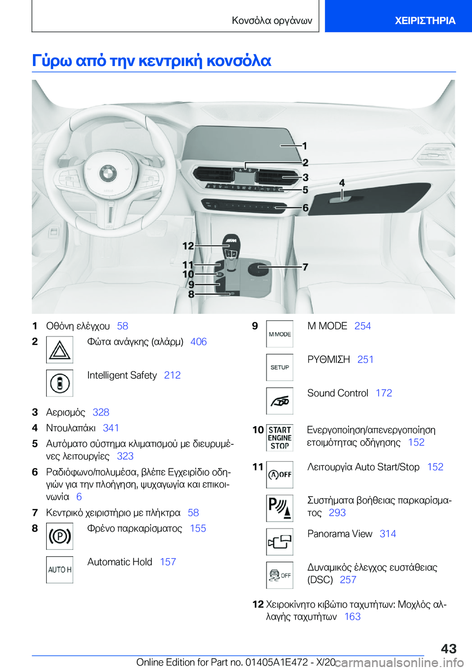 BMW M3 2021  ΟΔΗΓΌΣ ΧΡΉΣΗΣ (in Greek) Vpdl�sco�gy`�]w`gd\]p�]b`fo^s�1bzo`y�w^oujbh\_�5�8�2hqgs�s`nu]ye��(s^nd_�)\_ �4�0�6�I�n�t�e�l�l�i�g�e�n�t��S�a�f�e�t�y\_�2�1�2�3Tw