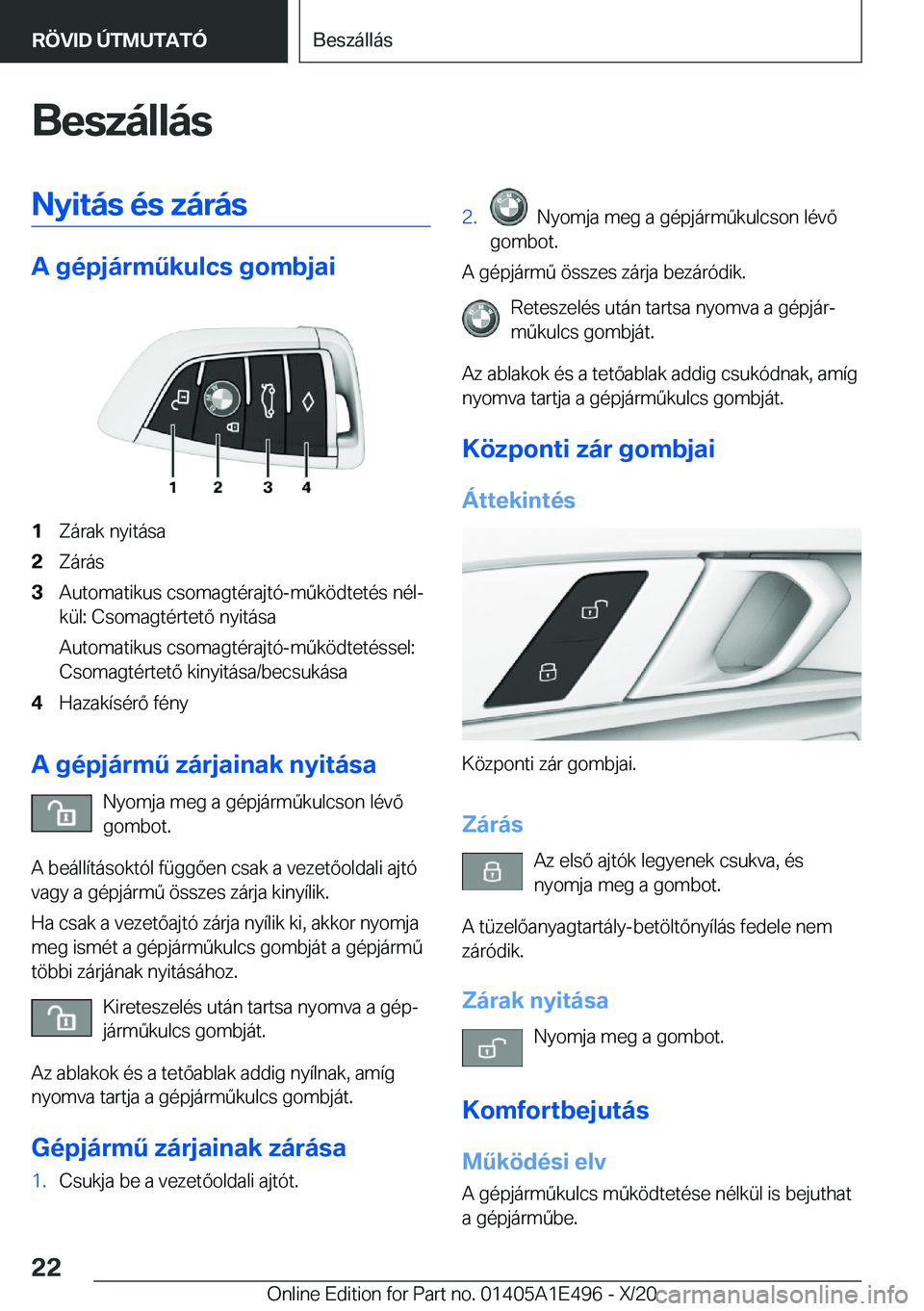 BMW M3 2021  Kezelési útmutató (in Hungarian) �B�e�s�z�