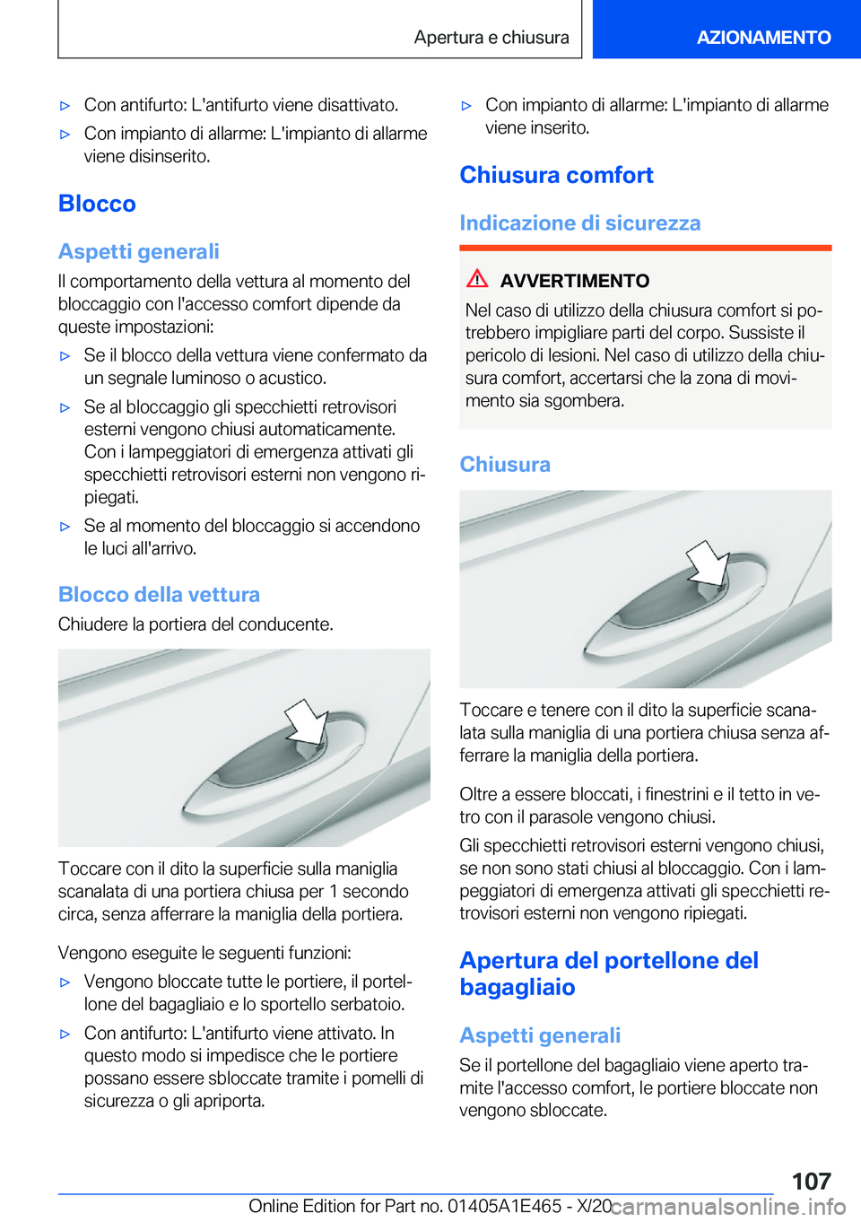 BMW M3 2021  Libretti Di Uso E manutenzione (in Italian) 'x�C�o�n��a�n�t�i�f�u�r�t�o�:��L�'�a�n�t�i�f�u�r�t�o��v�i�e�n�e��d�i�s�a�t�t�i�v�a�t�o�.'x�C�o�n��i�m�p�i�a�n�t�o��d�i��a�l�l�a�r�m�e�:��L�'�i�m�p�i�a�n�t�o��d�i��a�l�l�a�r�m