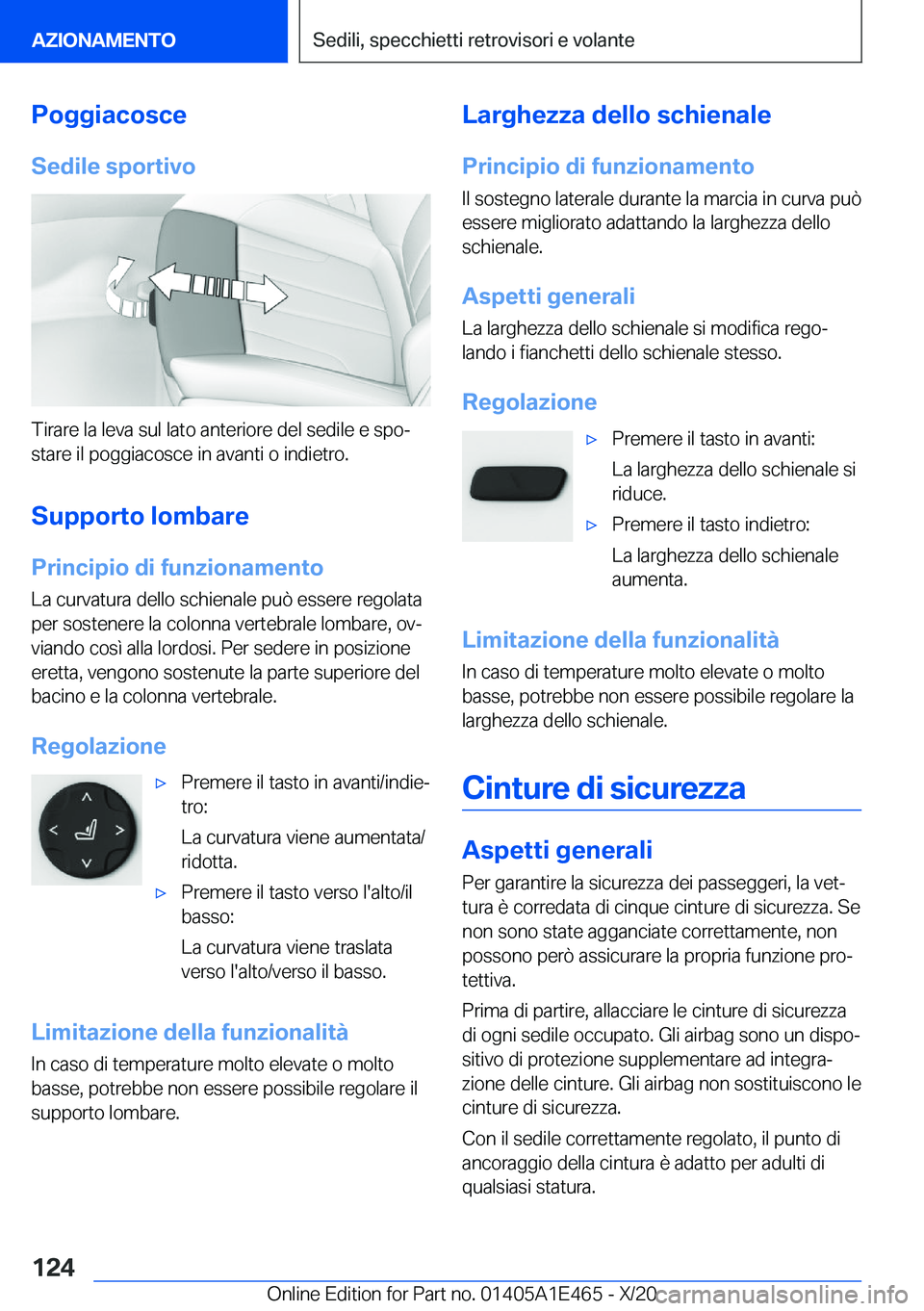 BMW M3 2021  Libretti Di Uso E manutenzione (in Italian) �P�o�g�g�i�a�c�o�s�c�e
�S�e�d�i�l�e��s�p�o�r�t�i�v�o
�T�i�r�a�r�e��l�a��l�e�v�a��s�u�l��l�a�t�o��a�n�t�e�r�i�o�r�e��d�e�l��s�e�d�i�l�e��e��s�p�oª
�s�t�a�r�e��i�l��p�o�g�g�i�a�c�o�s�c�e�
