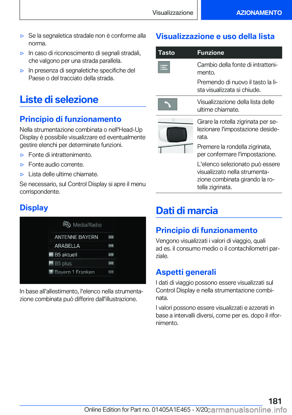 BMW M3 2021  Libretti Di Uso E manutenzione (in Italian) 'x�S�e��l�a��s�e�g�n�a�l�e�t�i�c�a��s�t�r�a�d�a�l�e��n�o�n��è��c�o�n�f�o�r�m�e��a�l�l�a
�n�o�r�m�a�.'x�I�n��c�a�s�o��d�i��r�i�c�o�n�o�s�c�i�m�e�n�t�o��d�i��s�e�g�n�a�l�i��s�t�r�a