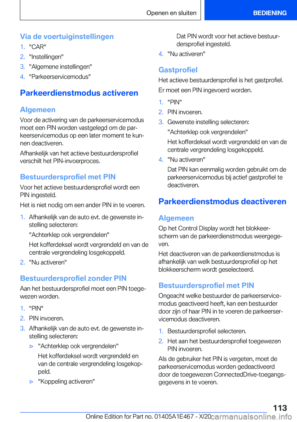 BMW M3 2021  Instructieboekjes (in Dutch) �V�i�a��d�e��v�o�e�r�t�u�i�g�i�n�s�t�e�l�l�i�n�g�e�n�1�.��C�A�R��2�.��I�n�s�t�e�l�l�i�n�g�e�n��3�.��A�l�g�e�m�e�n�e��i�n�s�t�e�l�l�i�n�g�e�n��4�.��P�a�r�k�e�e�r�s�e�r�v�i�c�e�m�o�d�u�s�
�P�