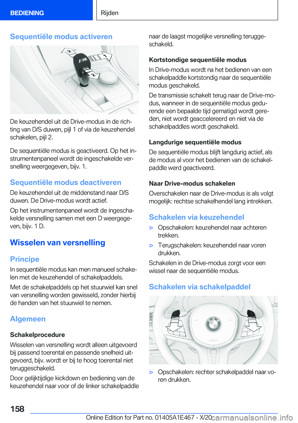 BMW M3 2021  Instructieboekjes (in Dutch) �S�e�q�u�e�n�t�i�