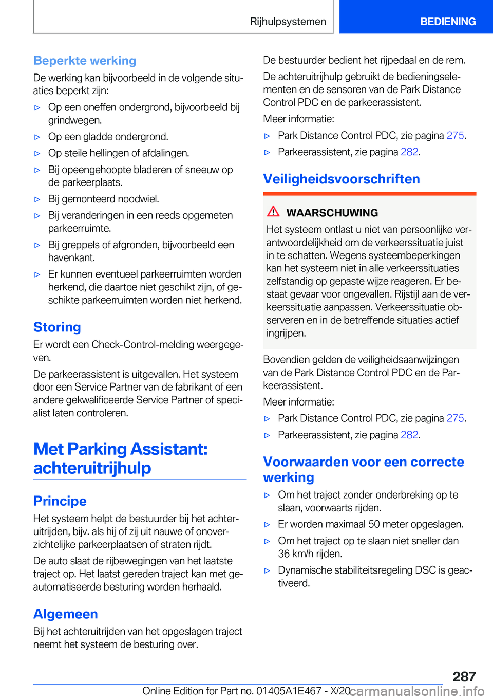 BMW M3 2021  Instructieboekjes (in Dutch) �B�e�p�e�r�k�t�e��w�e�r�k�i�n�g
�D�e��w�e�r�k�i�n�g��k�a�n��b�i�j�v�o�o�r�b�e�e�l�d��i�n��d�e��v�o�l�g�e�n�d�e��s�i�t�uj
�a�t�i�e�s��b�e�p�e�r�k�t��z�i�j�n�:'x�O�p��e�e�n��o�n�e�f�f�e