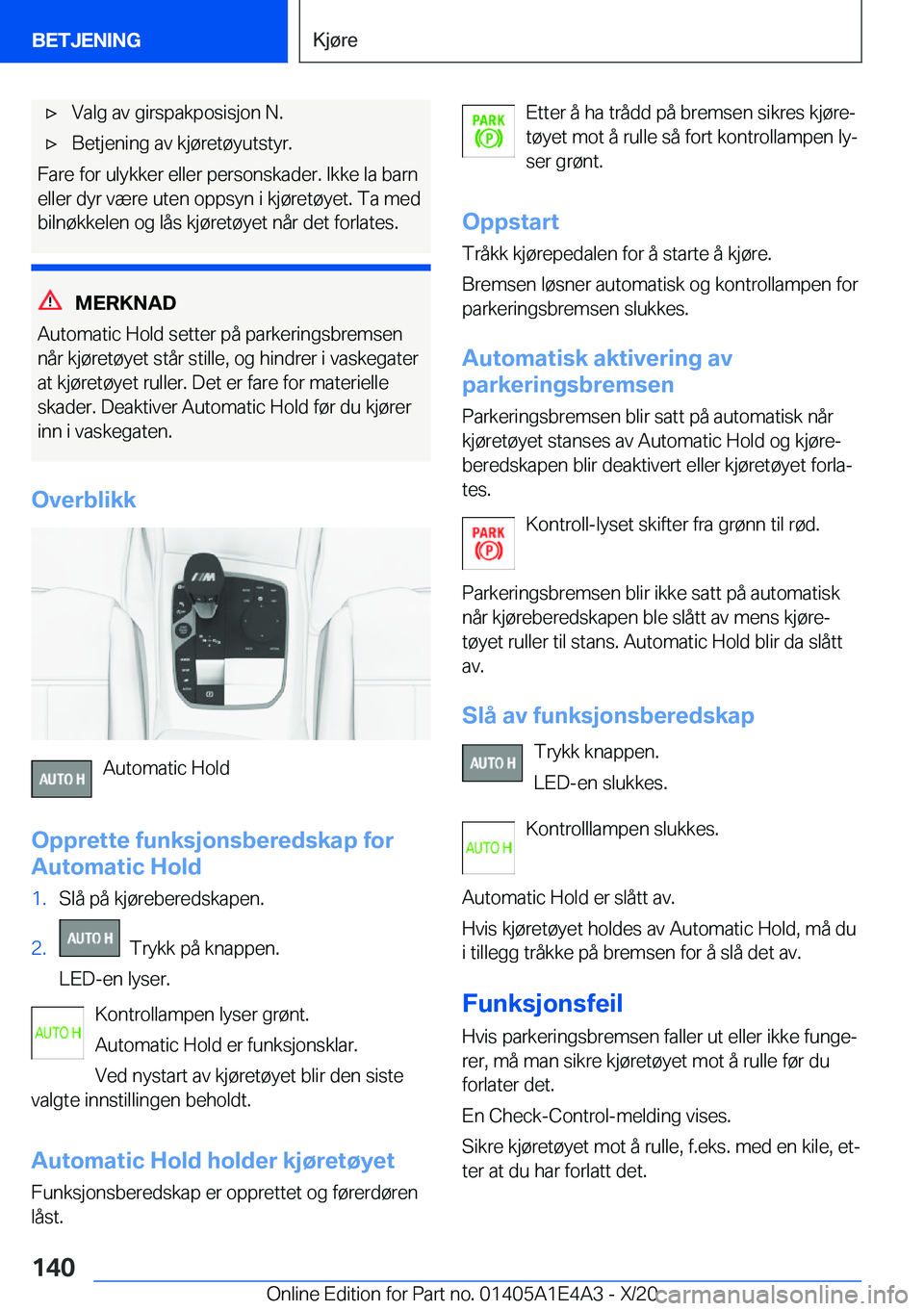BMW M3 2021  InstruksjonsbØker (in Norwegian) 'x�V�a�l�g��a�v��g�i�r�s�p�a�k�p�o�s�i�s�j�o�n��N�.'x�B�e�t�j�e�n�i�n�g��a�v��k�j�