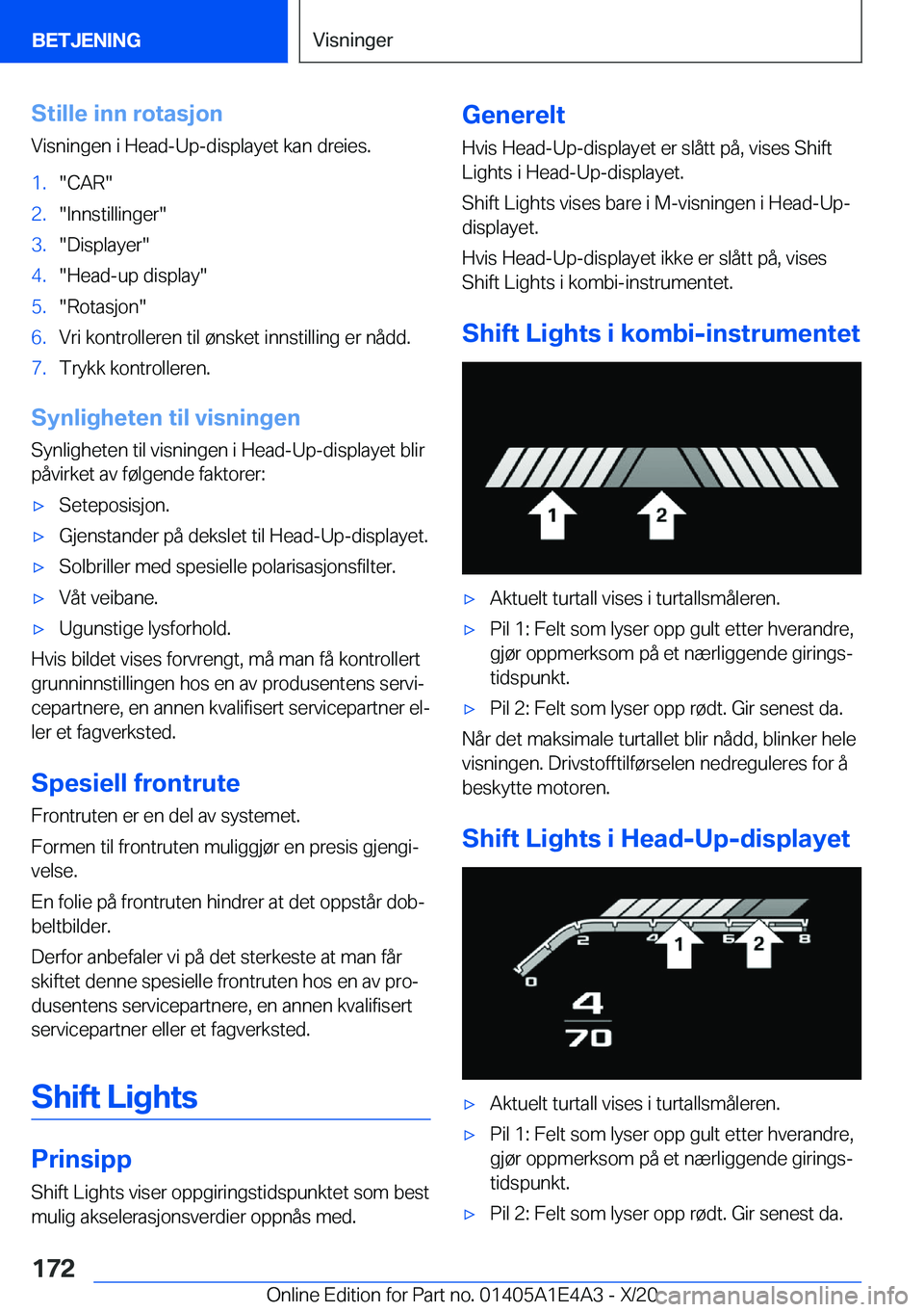 BMW M3 2021  InstruksjonsbØker (in Norwegian) �S�t�i�l�l�e��i�n�n��r�o�t�a�s�j�o�n
�V�i�s�n�i�n�g�e�n��i��H�e�a�d�-�U�p�-�d�i�s�p�l�a�y�e�t��k�a�n��d�r�e�i�e�s�.�1�.��C�A�R��2�.��I�n�n�s�t�i�l�l�i�n�g�e�r��3�.��D�i�s�p�l�a�y�e�r��4�.�