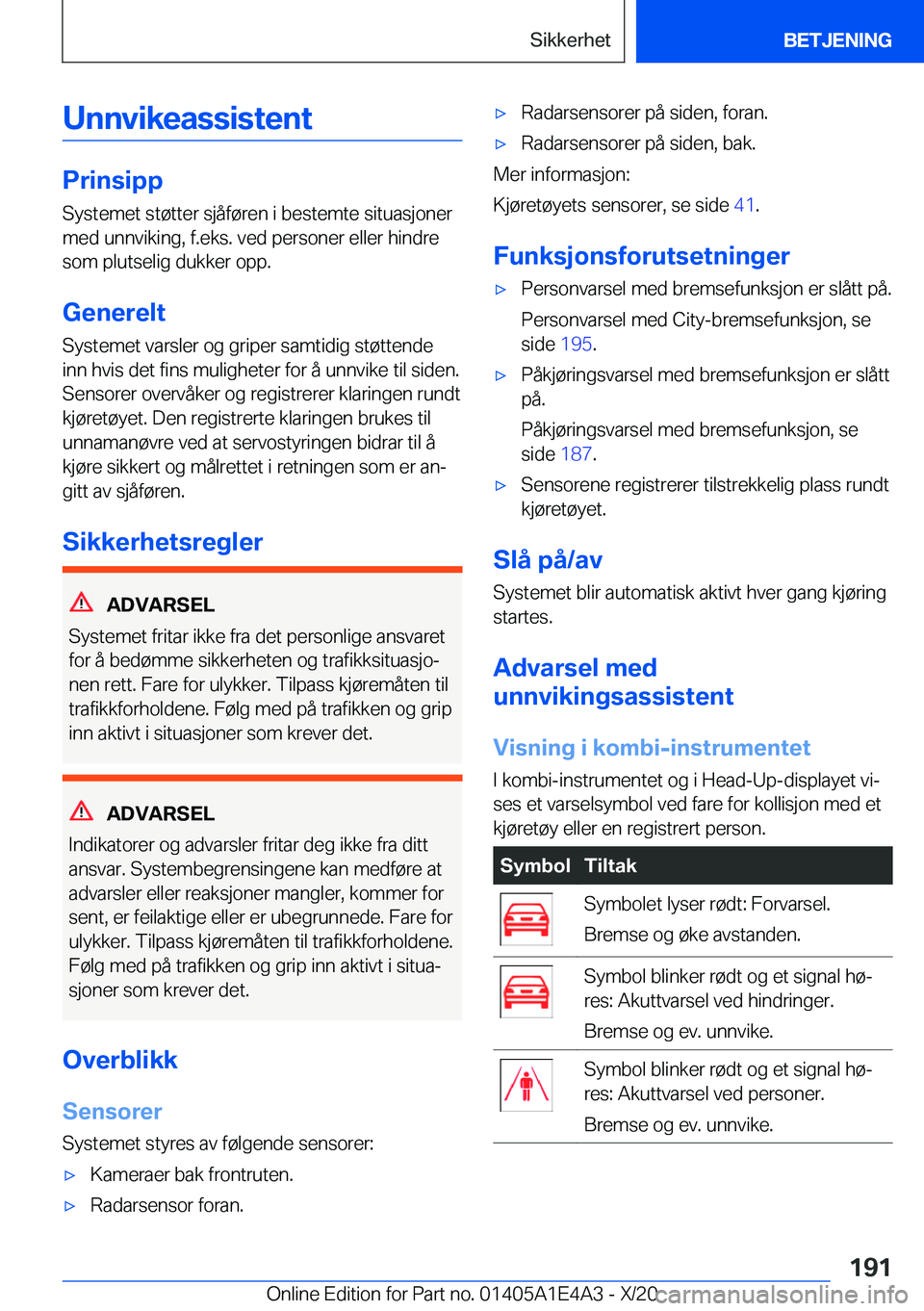 BMW M3 2021  InstruksjonsbØker (in Norwegian) �U�n�n�v�i�k�e�a�s�s�i�s�t�e�n�t
�P�r�i�n�s�i�p�p
�S�y�s�t�e�m�e�t��s�t�